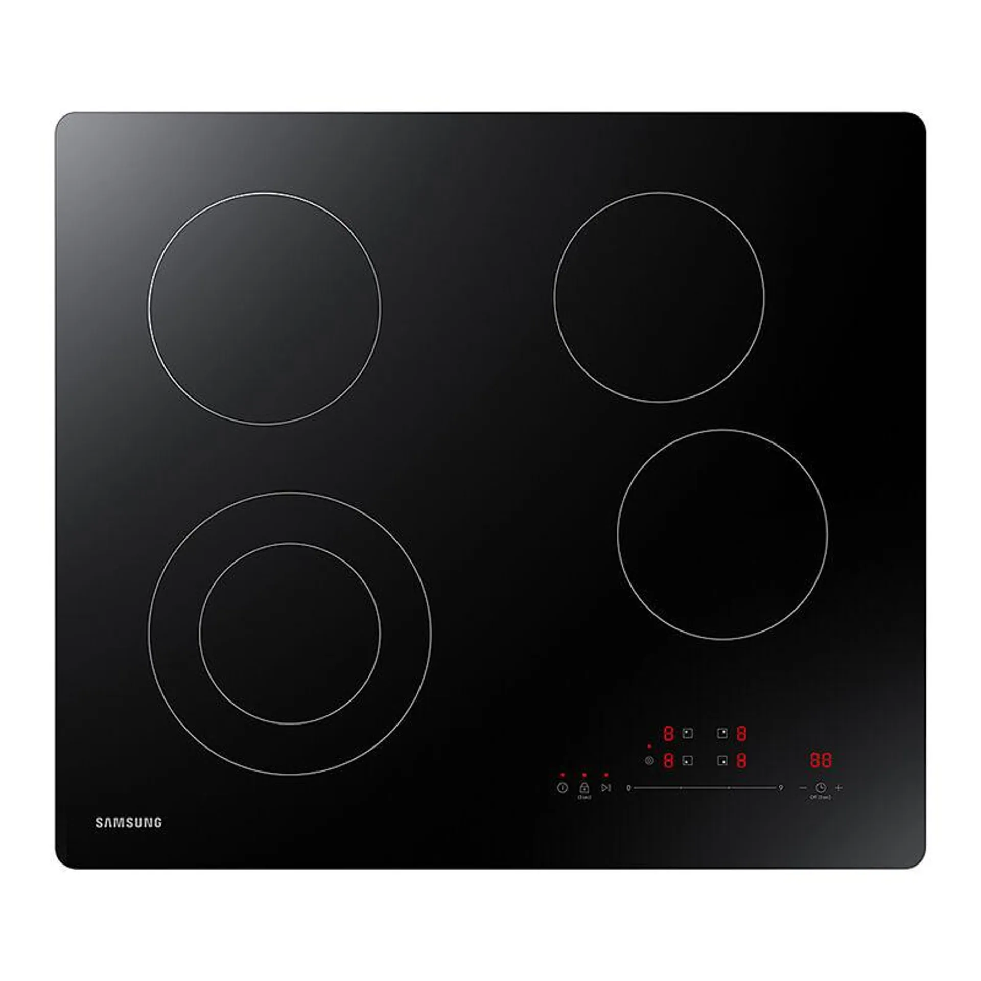 Samsung 24 in. Electric Cooktop with 4 Smoothtop Burners - Black
