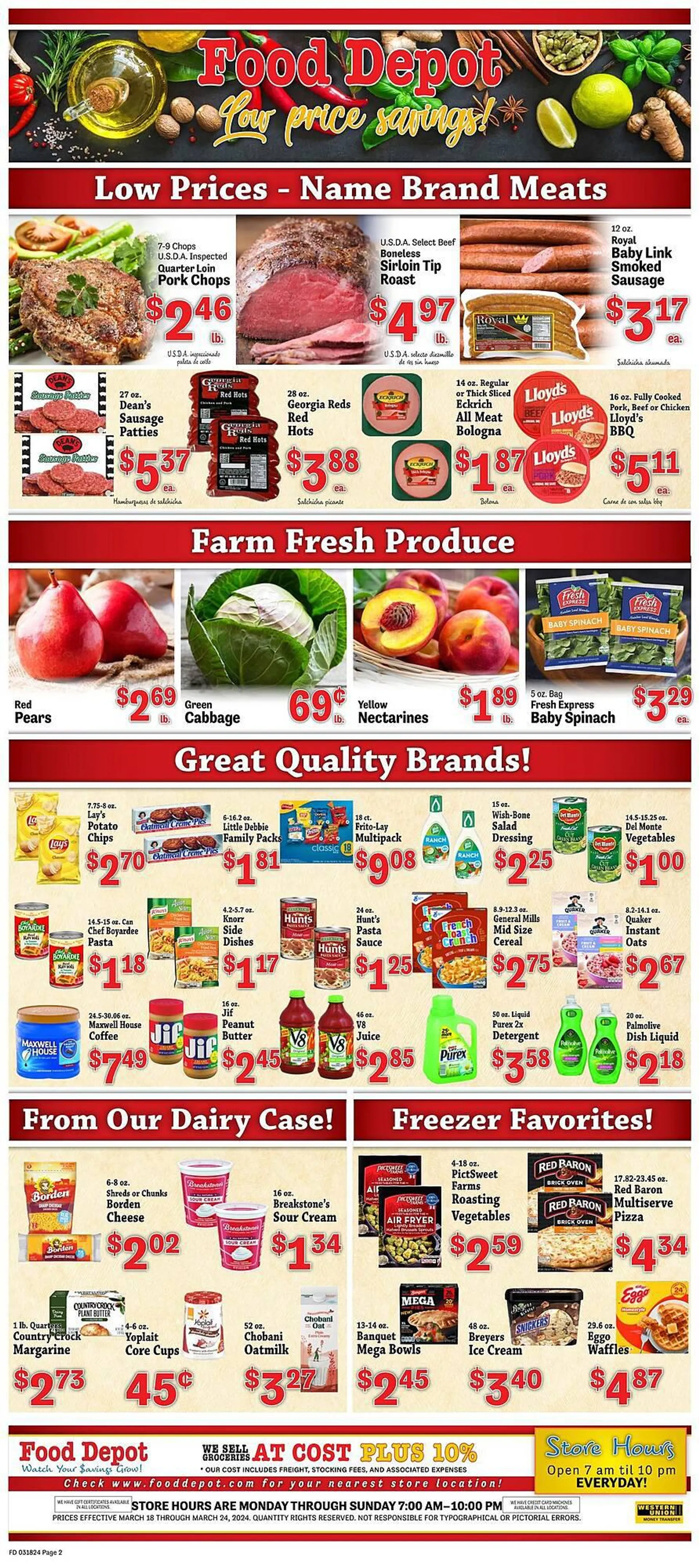 Weekly ad Food Depot Weekly Ad from March 19 to March 24 2024 - Page 2