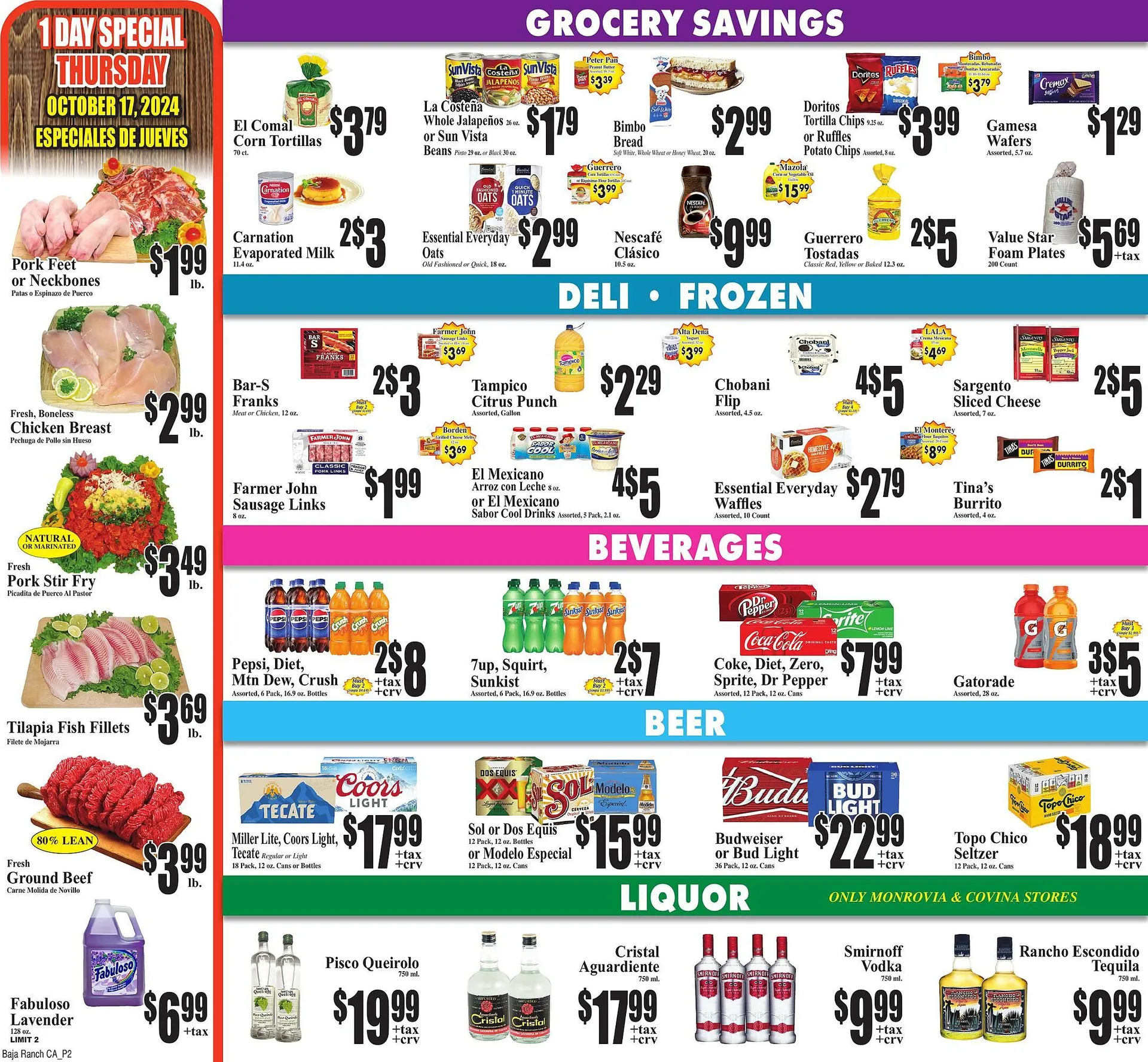 Weekly ad Baja Ranch Weekly Ad from October 16 to October 22 2024 - Page 2