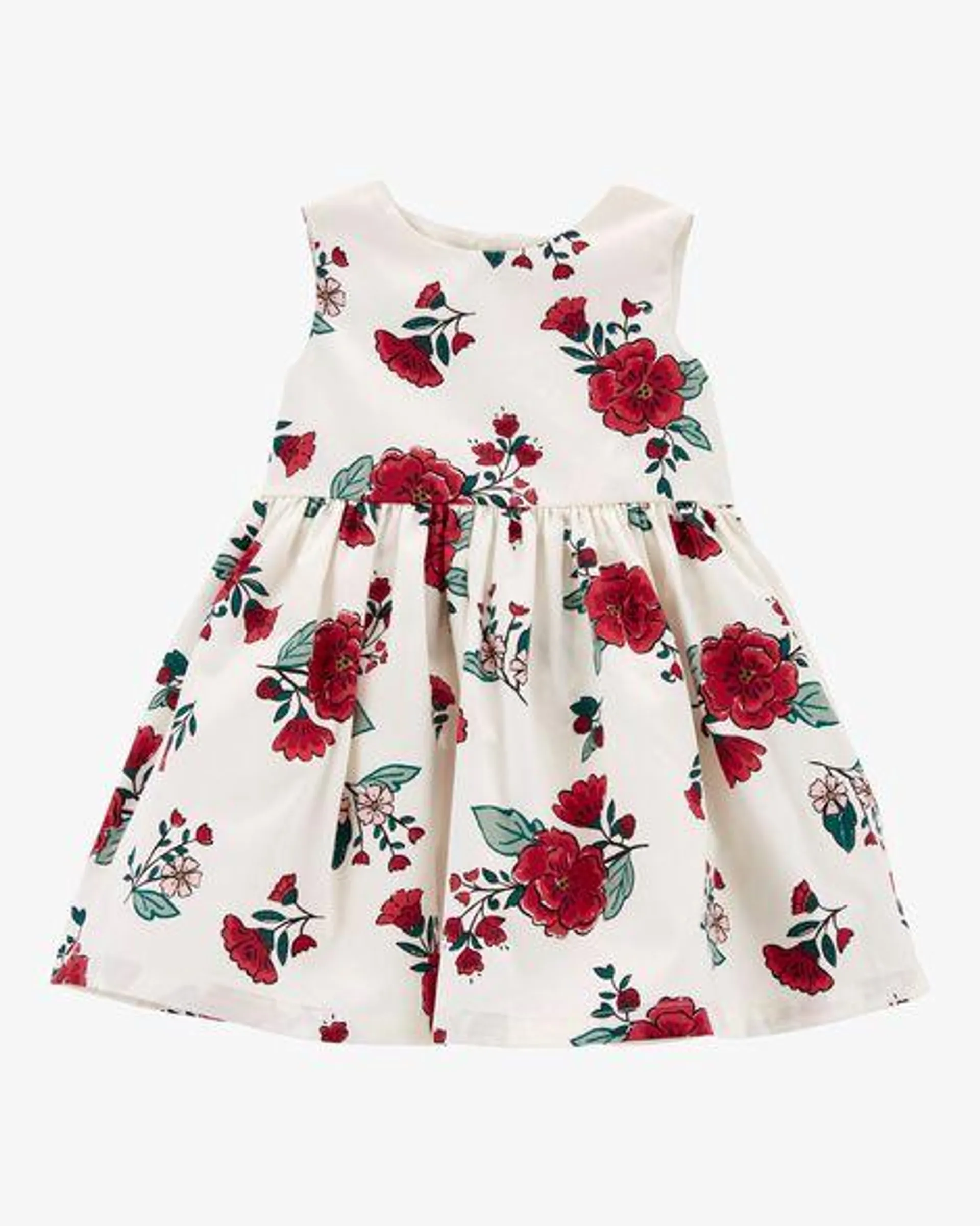 Baby Floral Sateen Holiday Dress