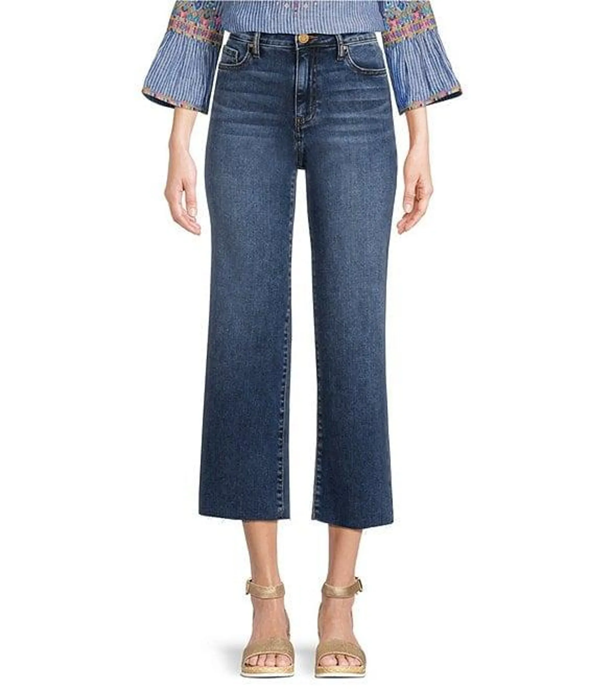 Charlotte High Rise Fab At Fit Technique Culotte Crop Jeans