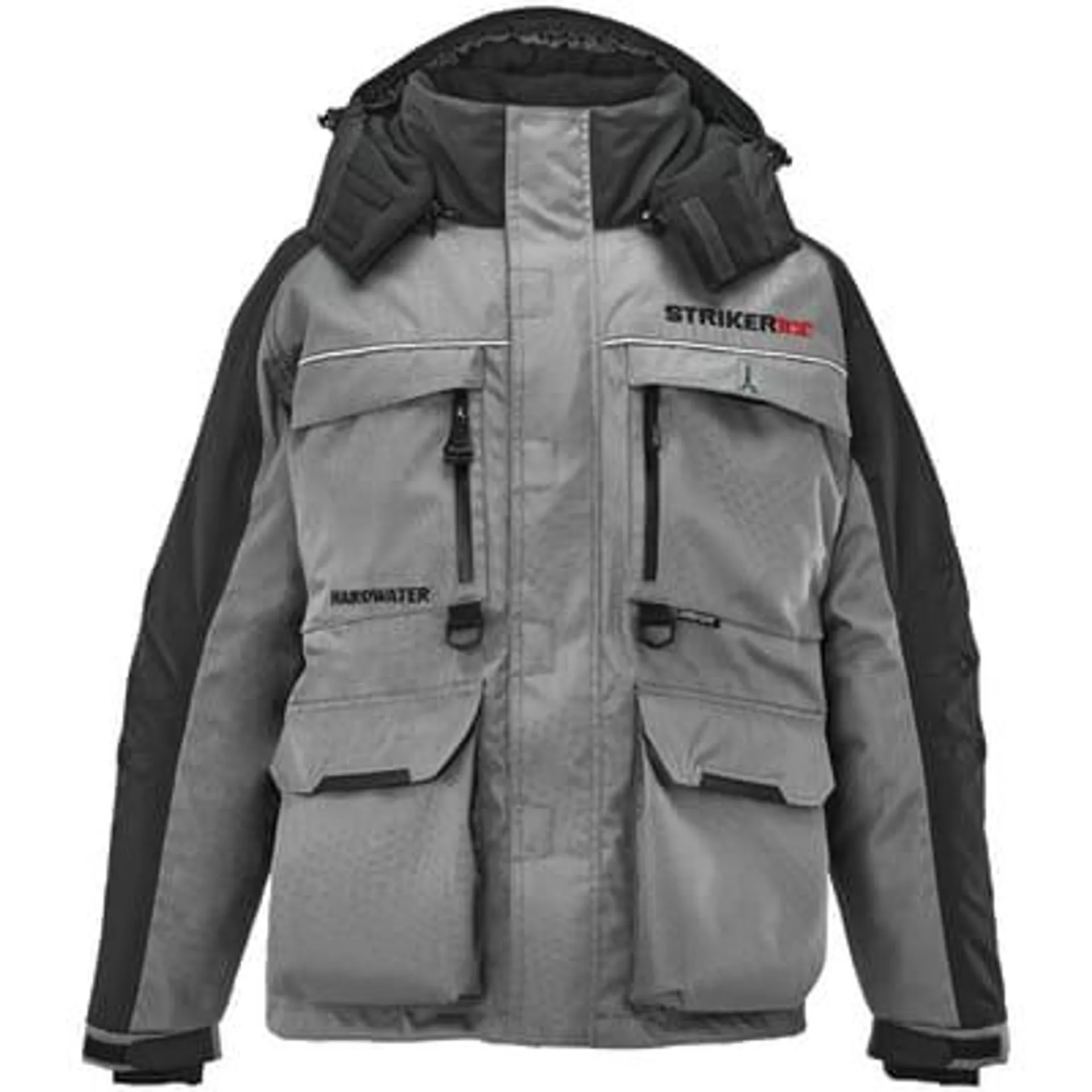 Striker Men's Hardwater Gray/Black Hooded Full Zip Jacket