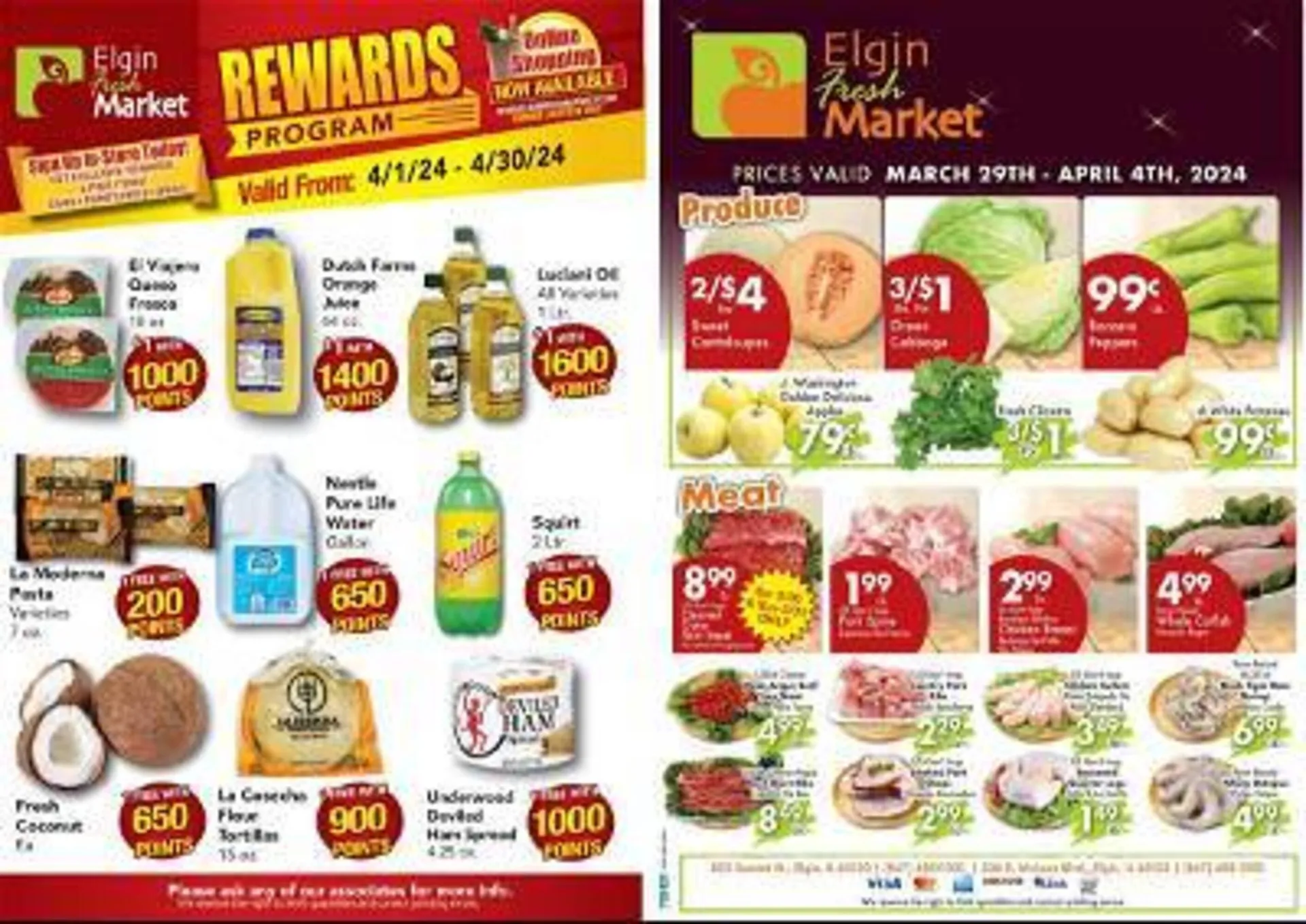 Weekly ad Elgin Fresh Market Weekly Ad from March 29 to April 4 2024 - Page 