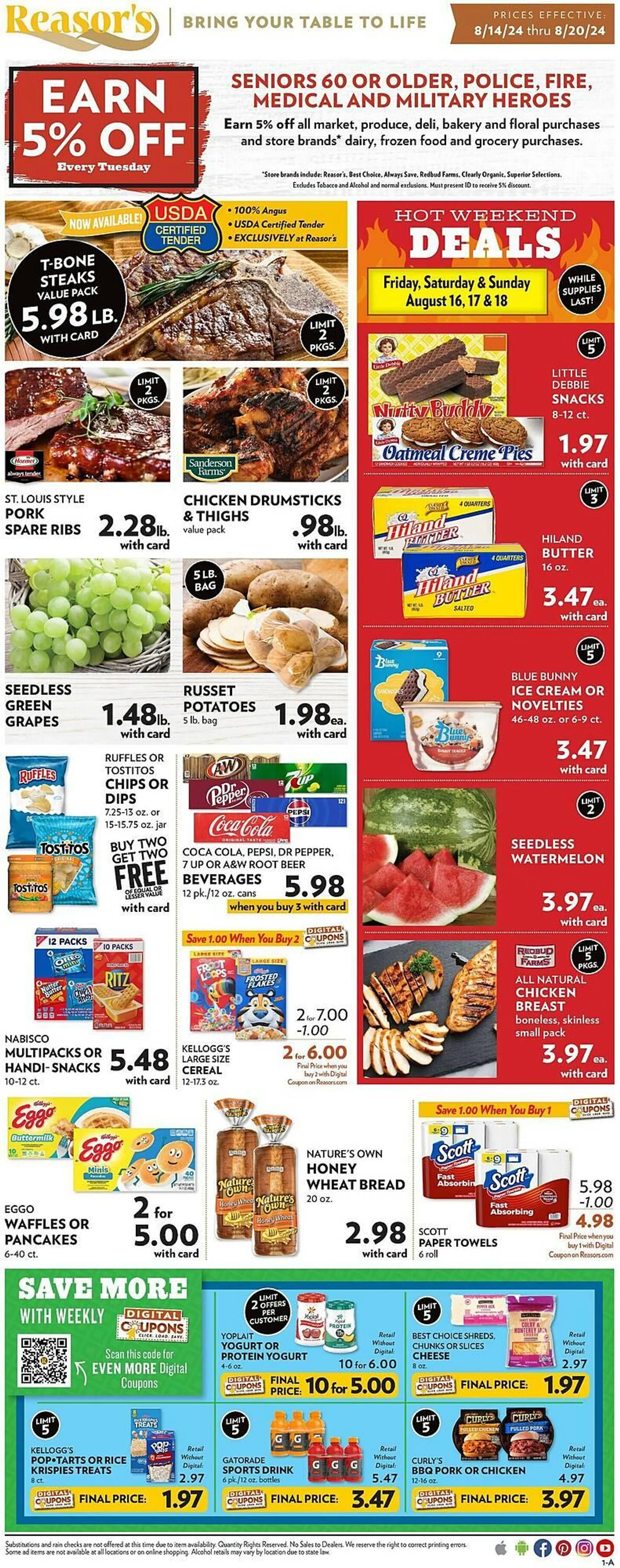 Reasors Weekly Ad - 1