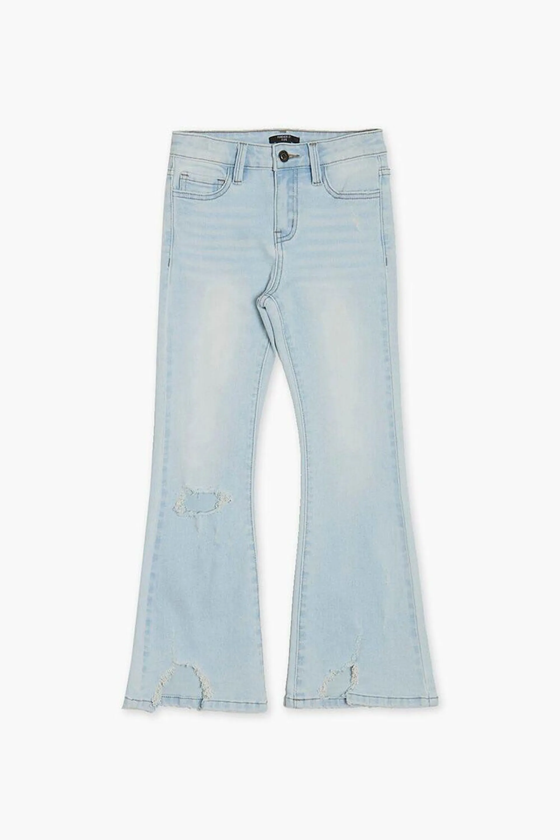 Girls Distressed Flare Jeans (Kids)