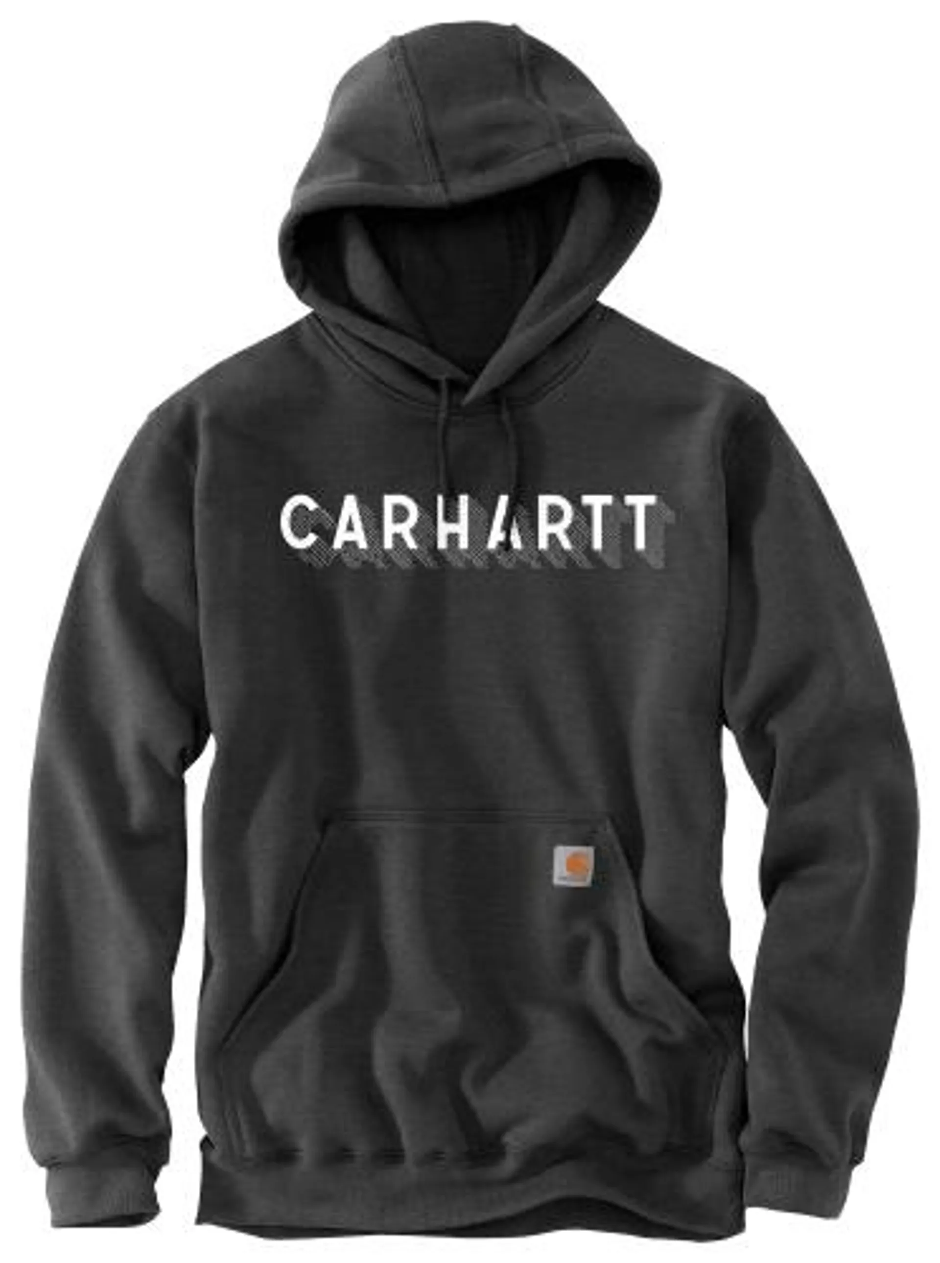 New! Carhartt Rain Defender Loose-Fit Midweight Graphic Logo Long-Sleeve Hoodie for Men