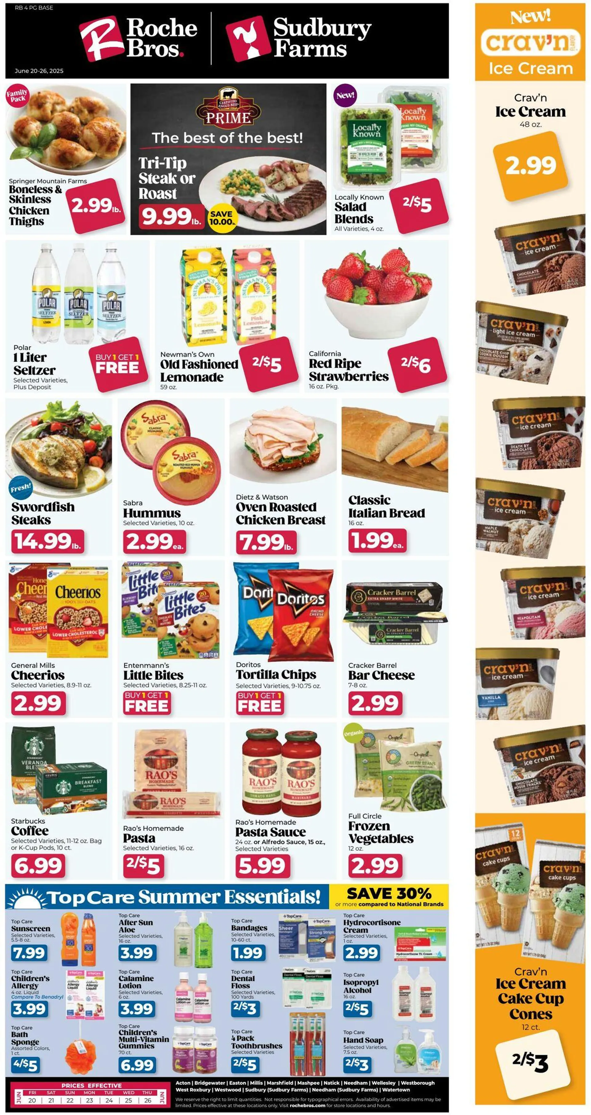 Weekly ad Roche Bros from June 20 to June 26 2025 - Page 1