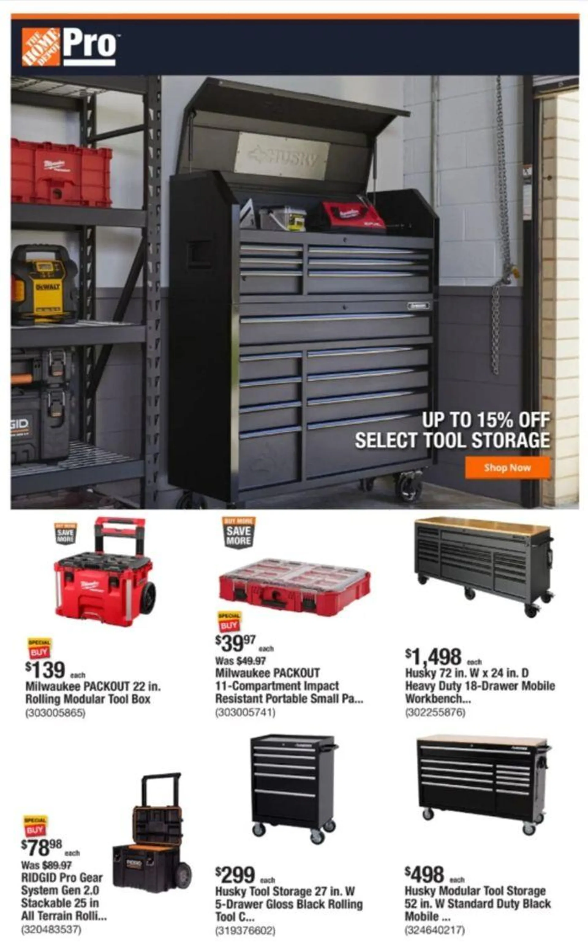 Up To 15% Off Select Tool Storage - 1