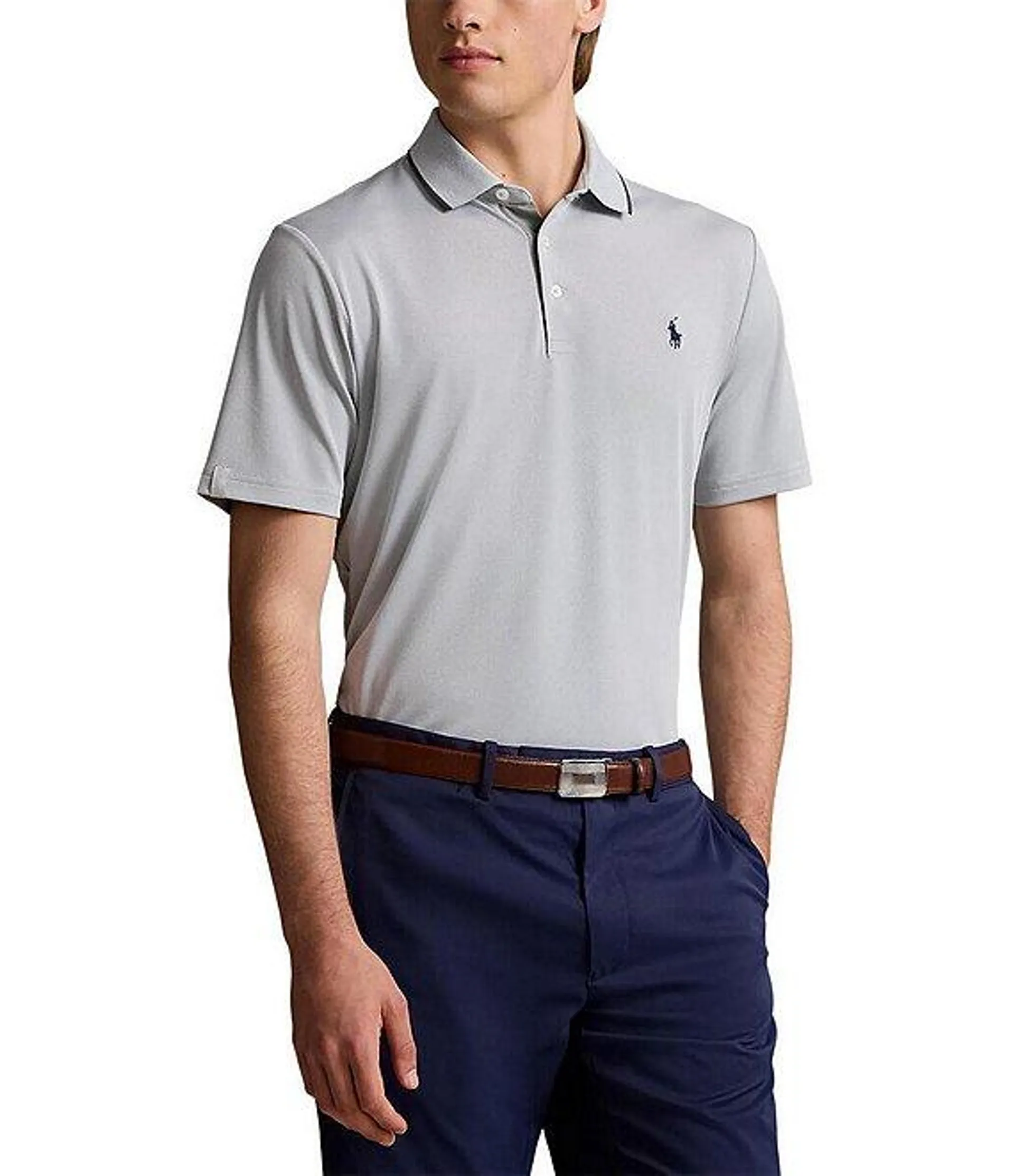 RLX Golf Performance Stretch Pique Knit Short Sleeve Polo Shirt