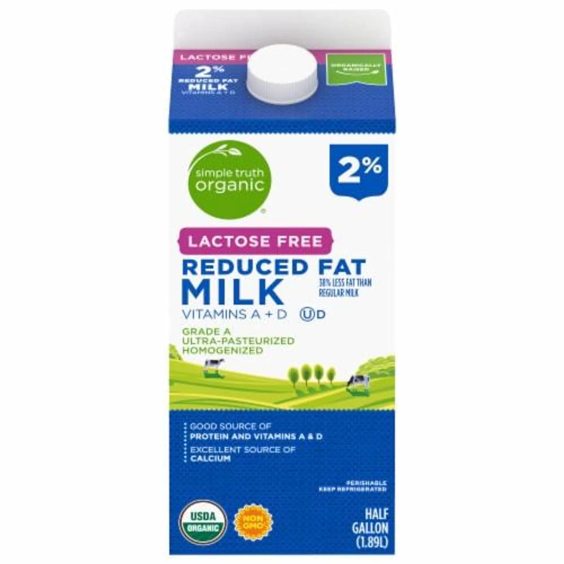 Simple Truth Organic® Lactose Free 2% Reduced Fat Milk