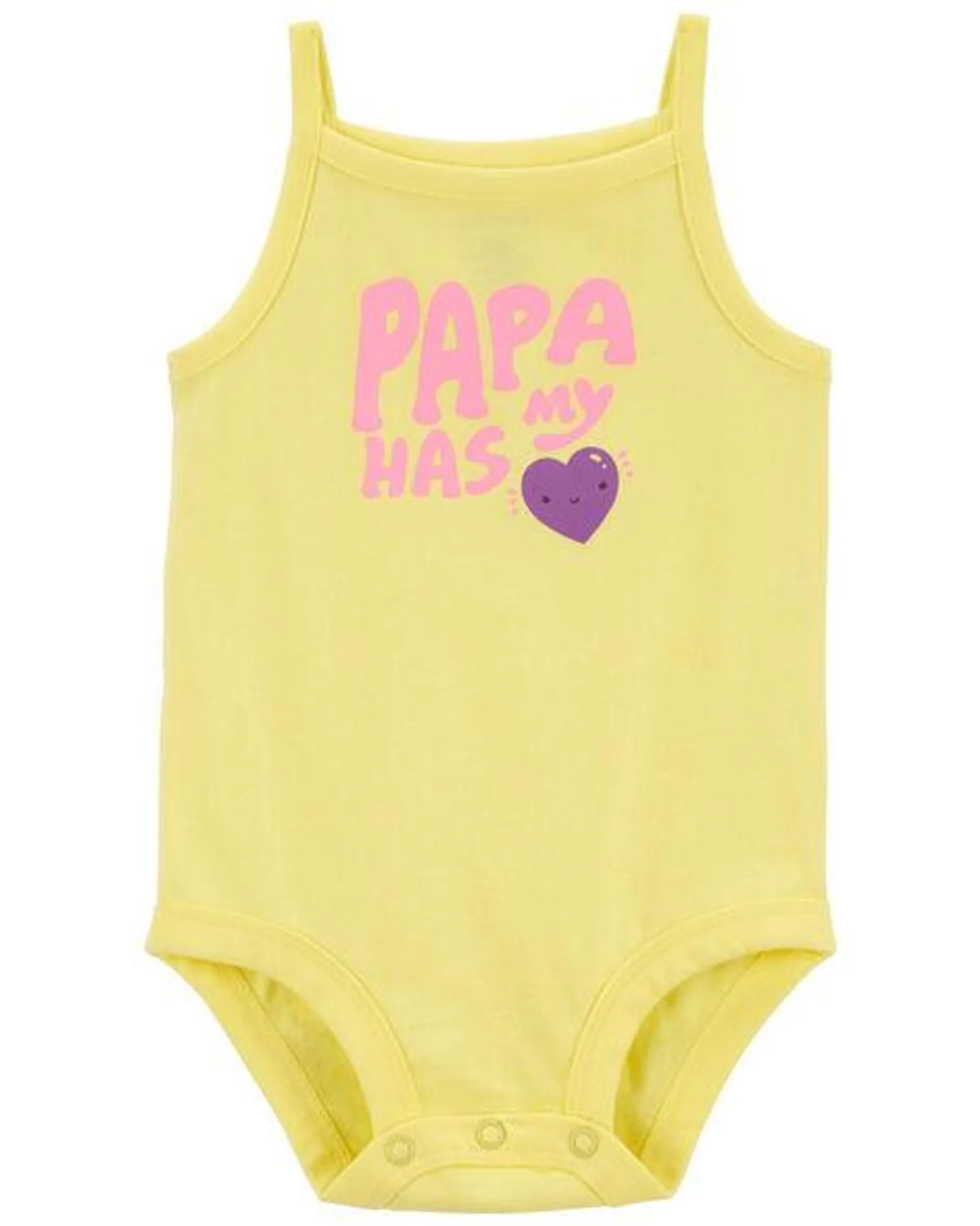 Baby 'Papa' Sleeveless Bodysuit