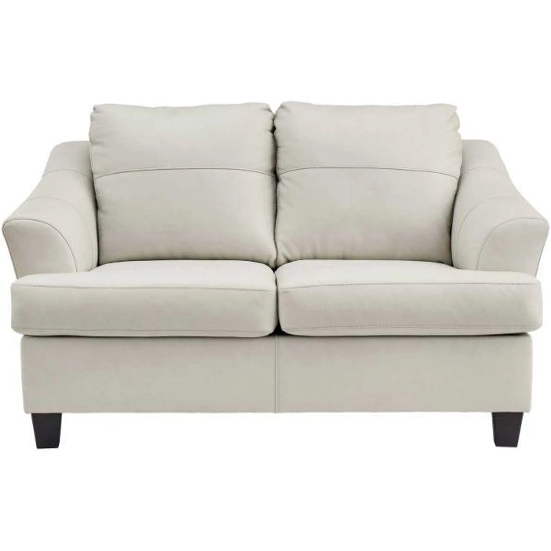 Genoa Coconut Leather Loveseat