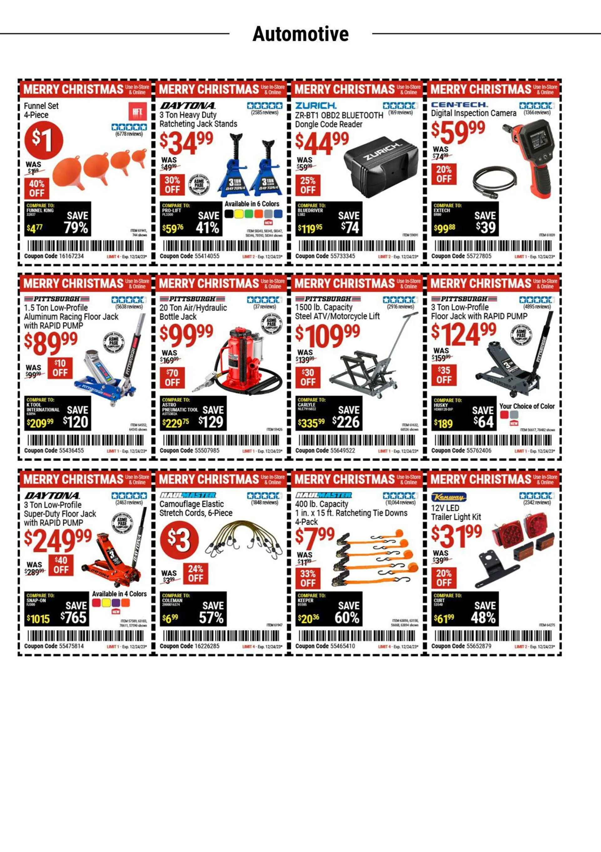 Weekly ad Harbor Freight Current weekly ad from December 11 to December 26 2023 - Page 2