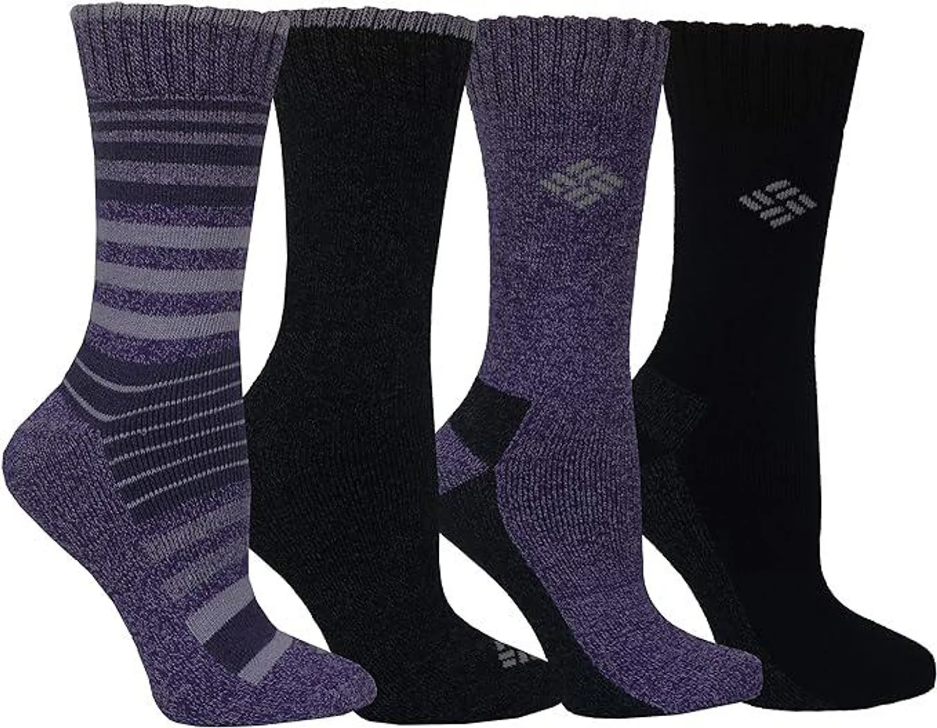 Columbia Women's 4 Pack Moisture Control Crew Socks