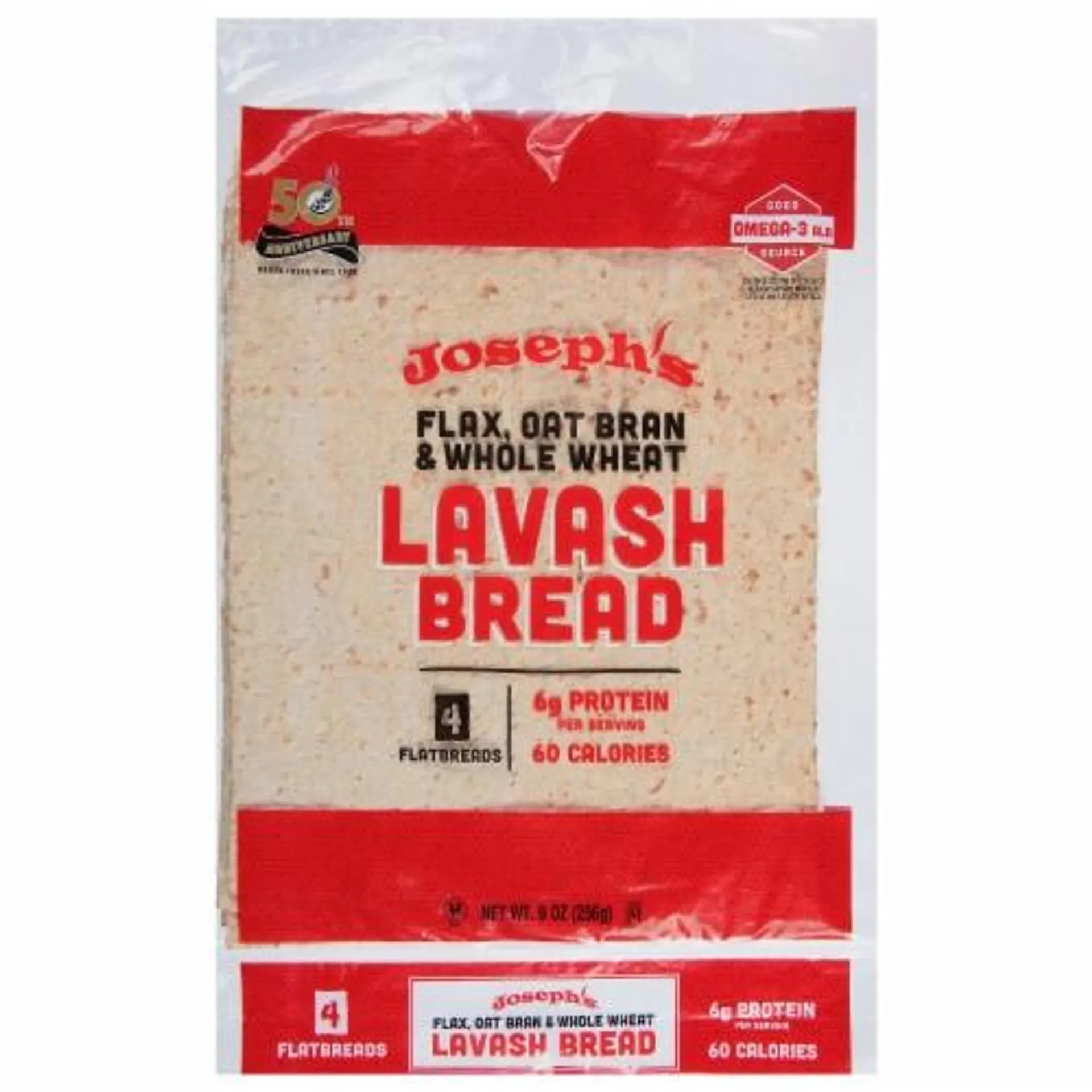 Joseph's™ Flax Oat Bran Whole Wheat Lavash Bread