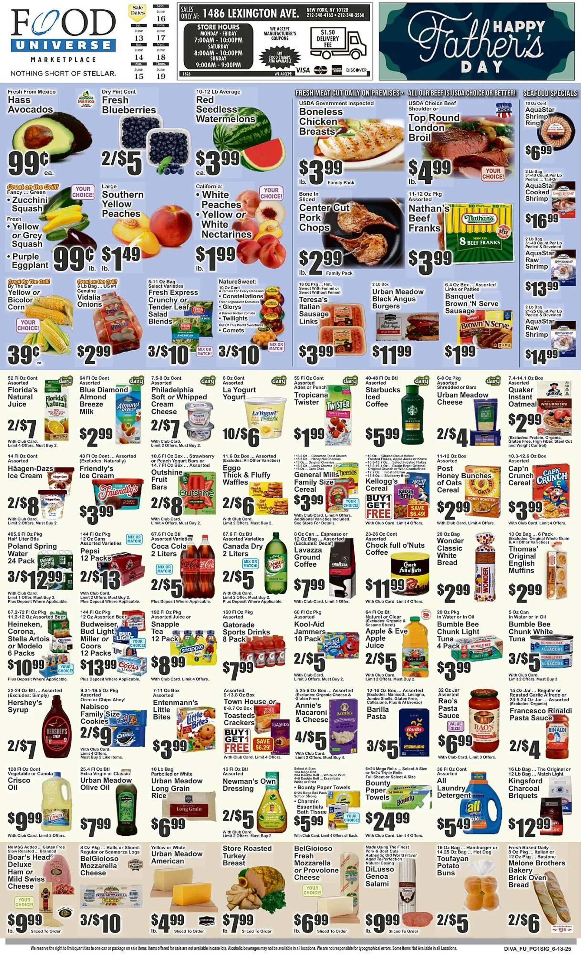 Weekly ad Food Universe Weekly Ad from June 13 to June 19 2025 - Page 1