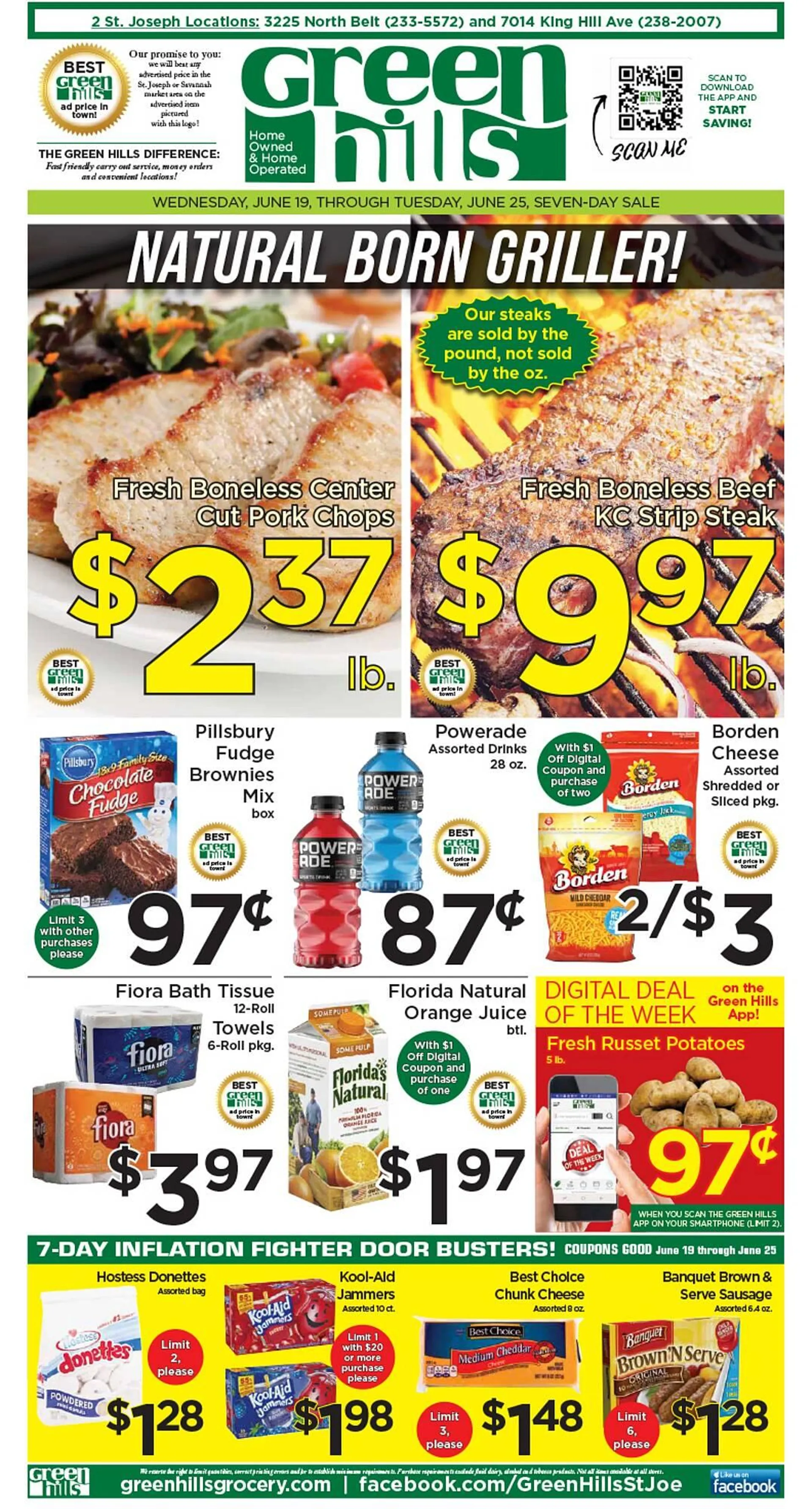 Green Hills Grocery ad - 1