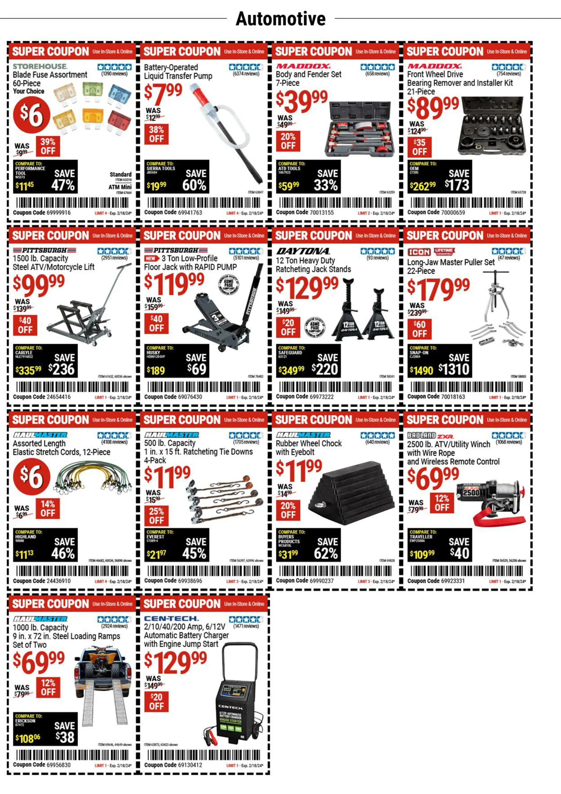 Weekly ad Harbor Freight Current weekly ad from February 5 to February 18 2024 - Page 2