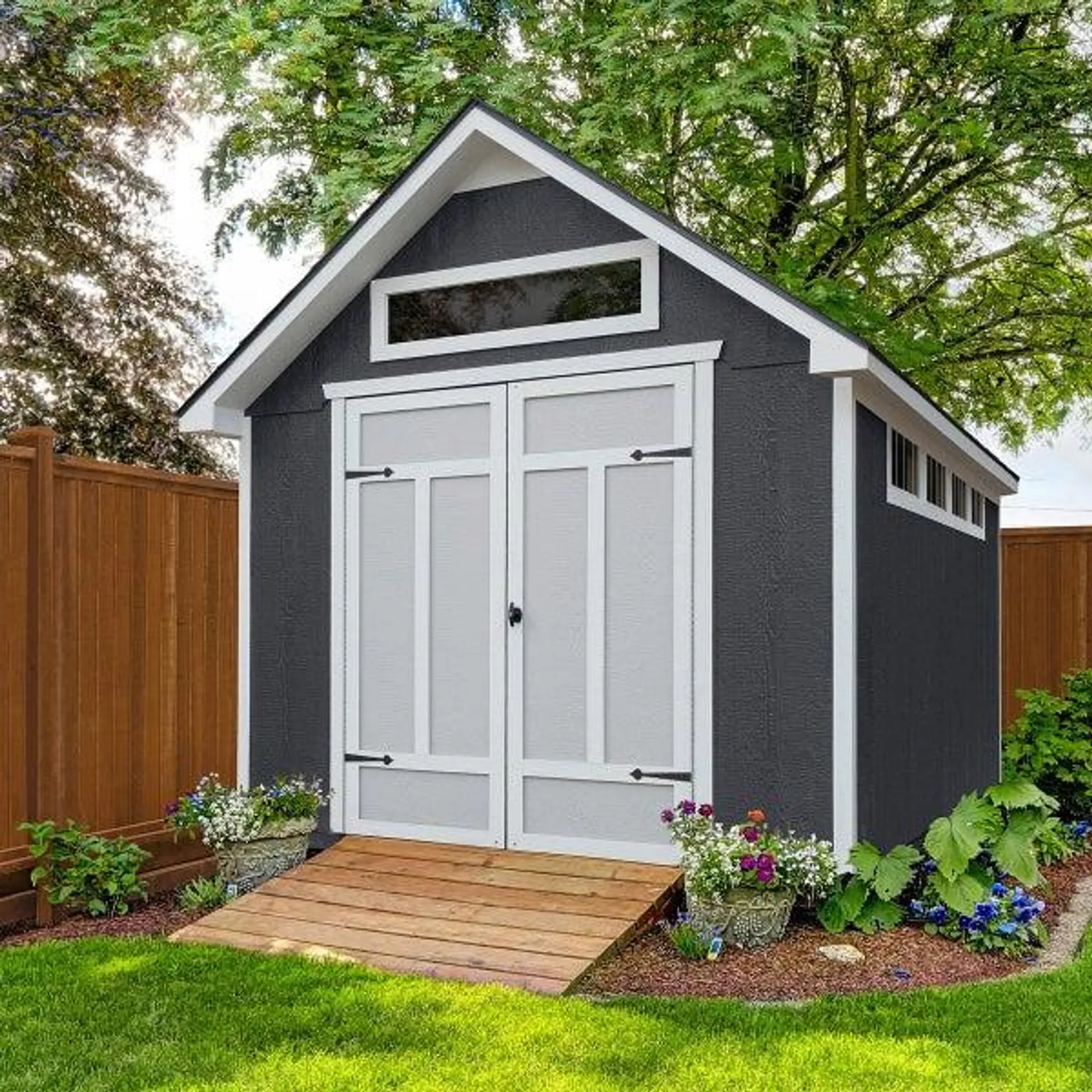 Yardline Northport Wood Storage Shed - Do It Yourself Assembly