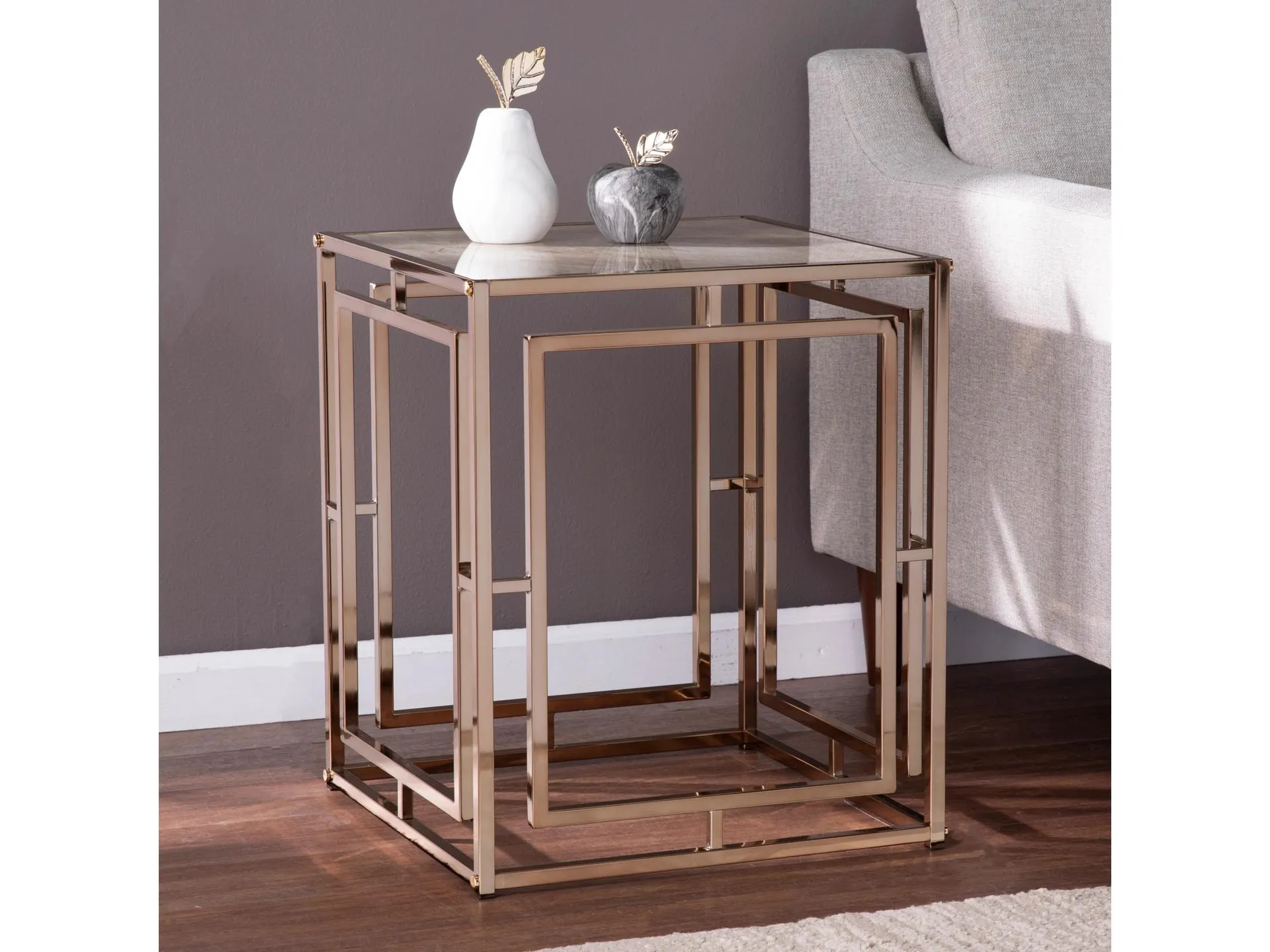 Southern Enterprises Furniture Chucksville End Table