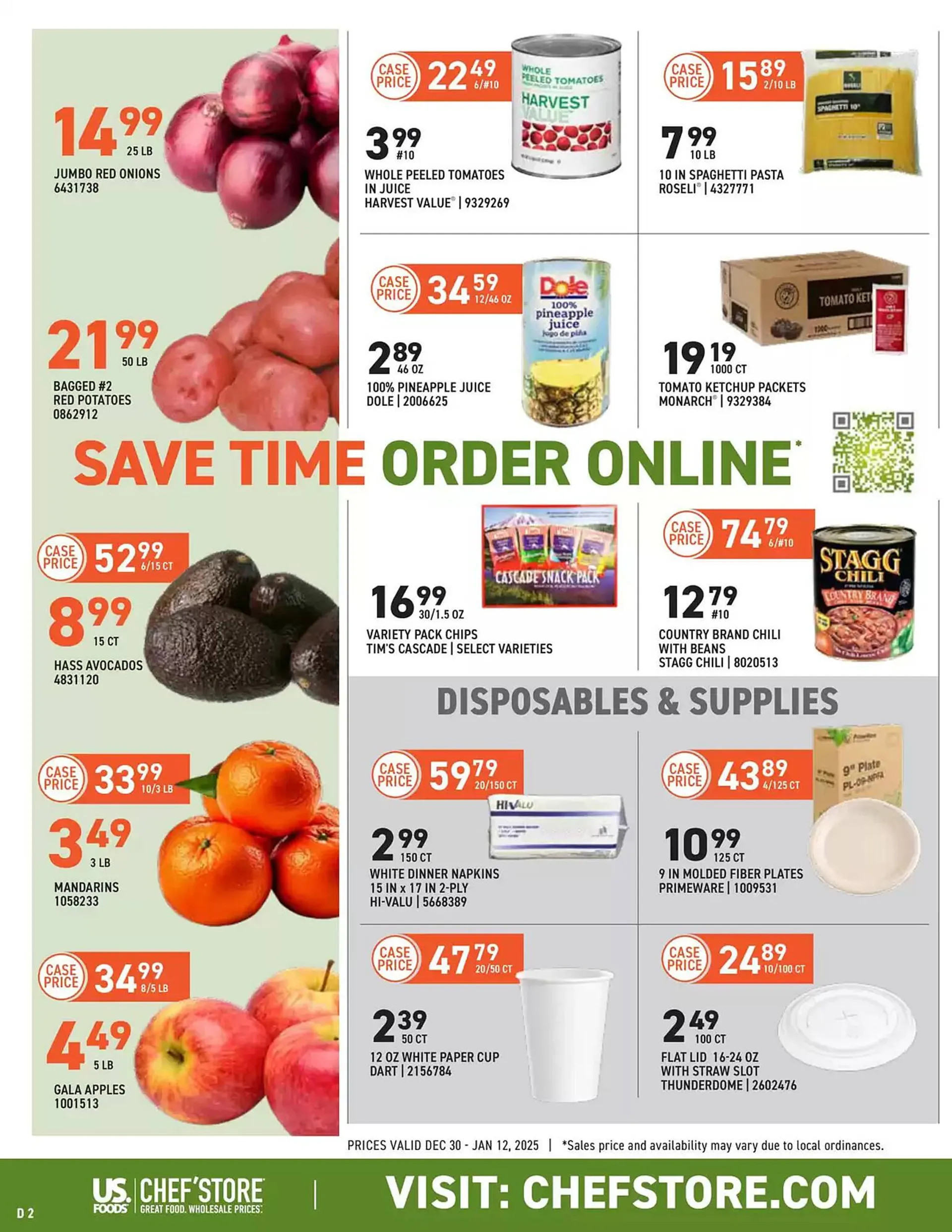Weekly ad US Foods Chef's Store Weekly Ad from December 30 to January 13 2025 - Page 2