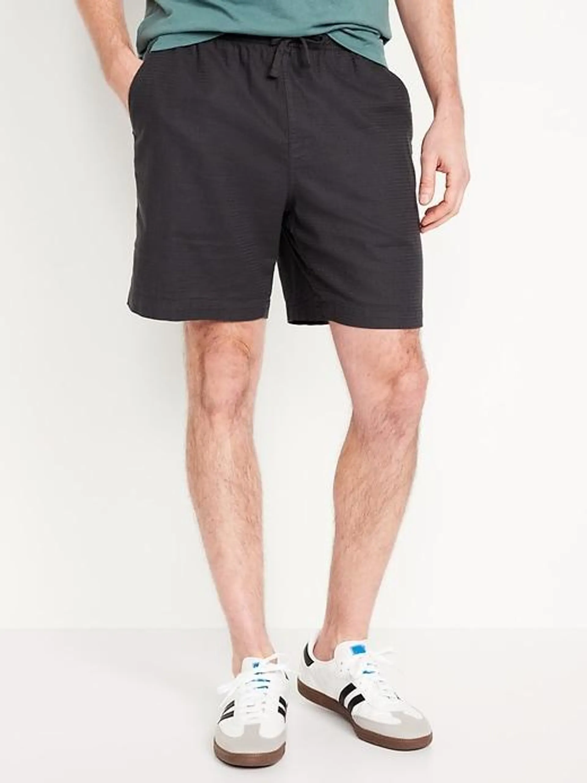 Textured Jogger Shorts -- 7-inch inseam