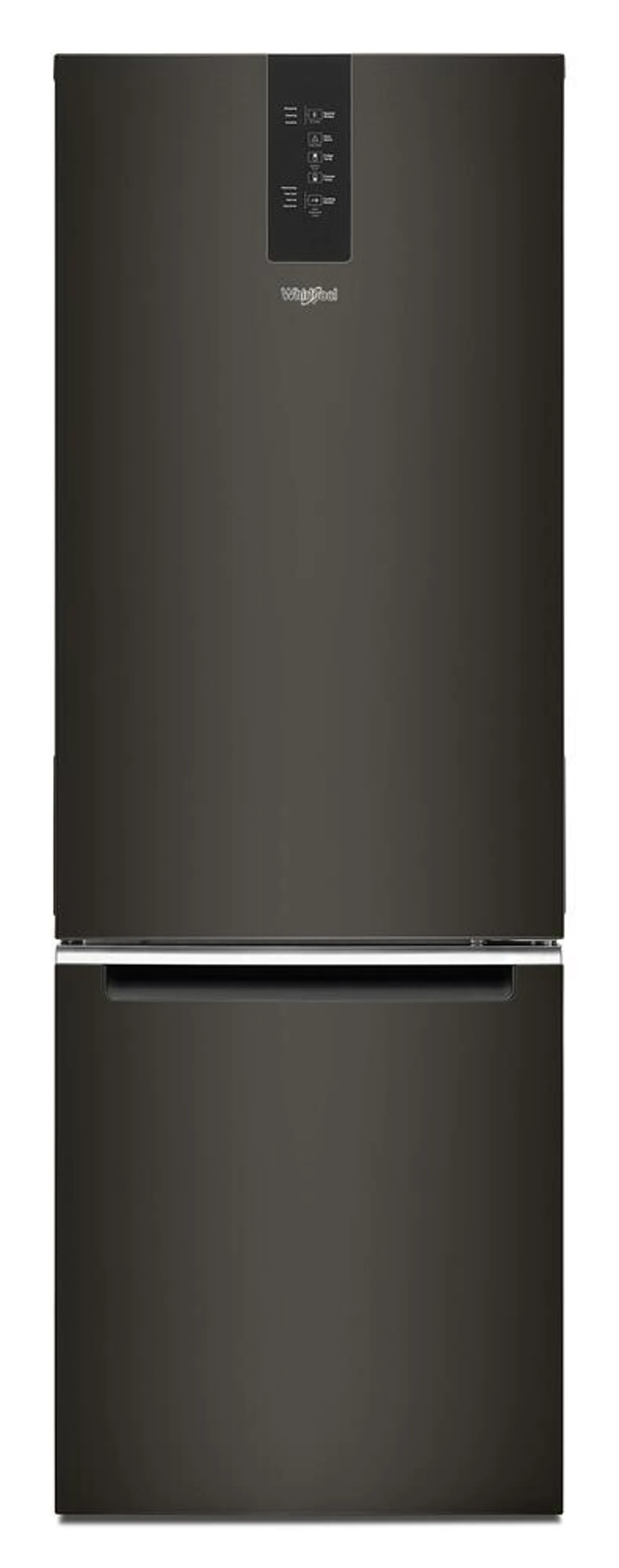 Whirlpool® 12.9 cu.ft. Black Bottom-Freezer Counter Depth Refrigerator