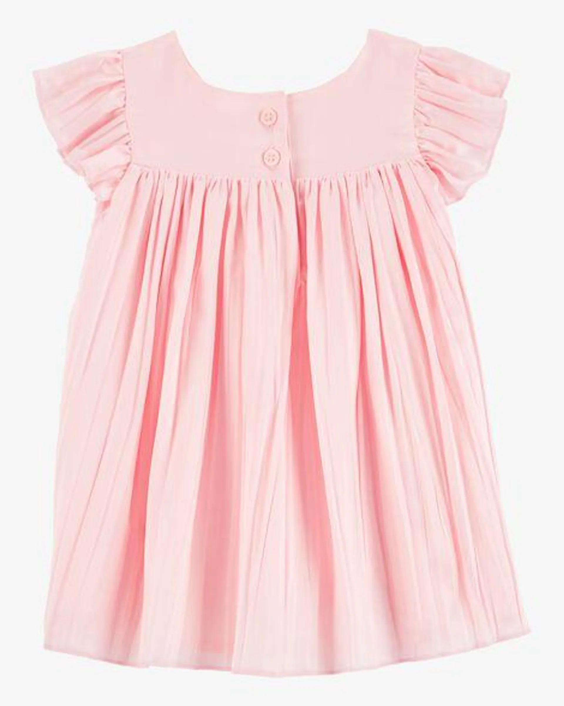 Baby Flutter Pleated Dress