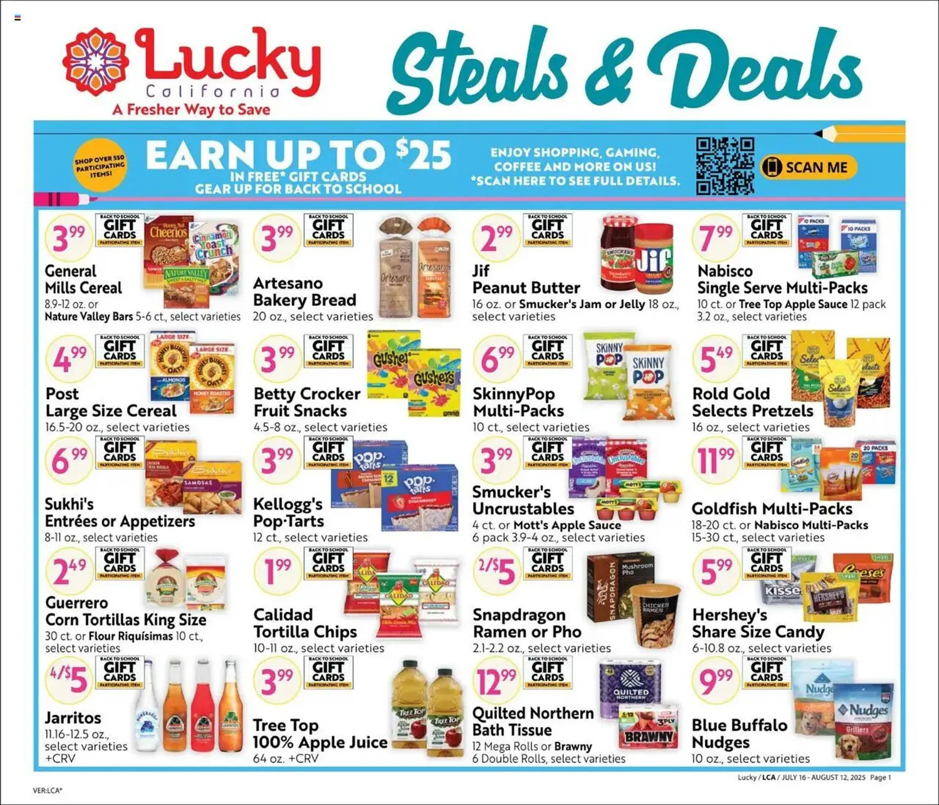 Weekly ad Lucky Supermarkets Weekly Ad from July 16 to August 13 2025 - Page 1