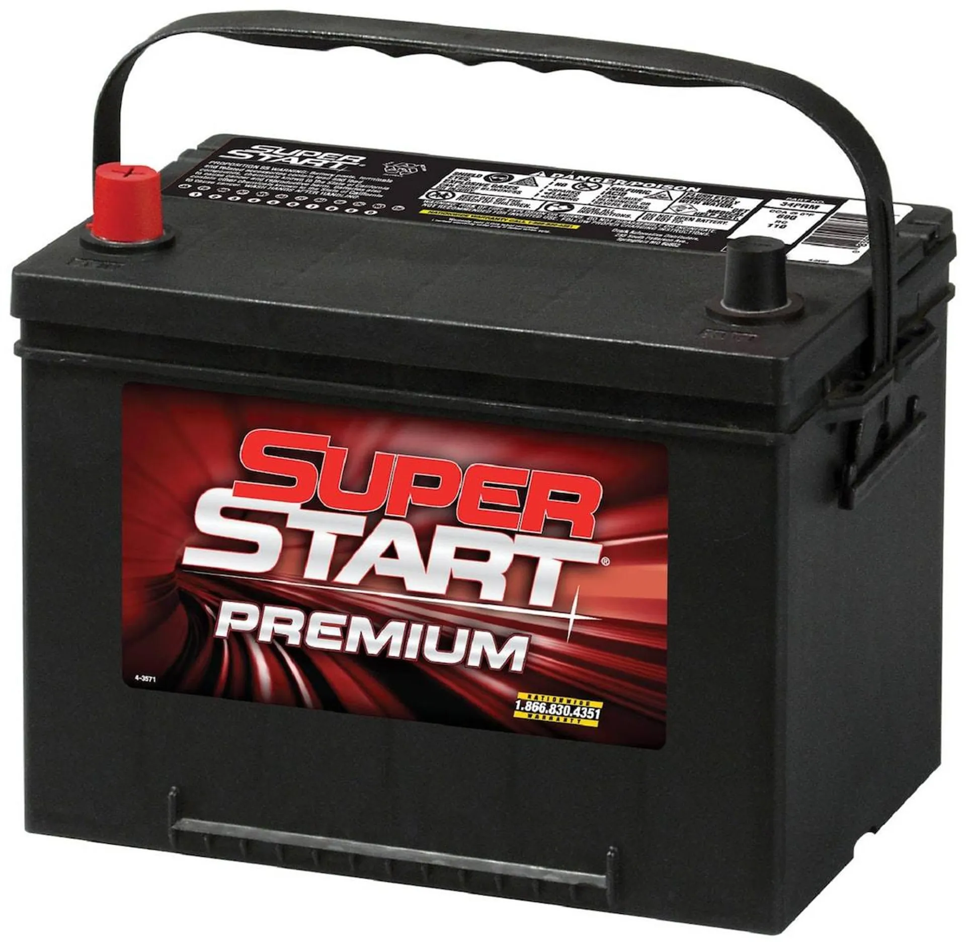 Super Start Premium Standard Flooded Top Post Battery Group Size 34 - 34PRM