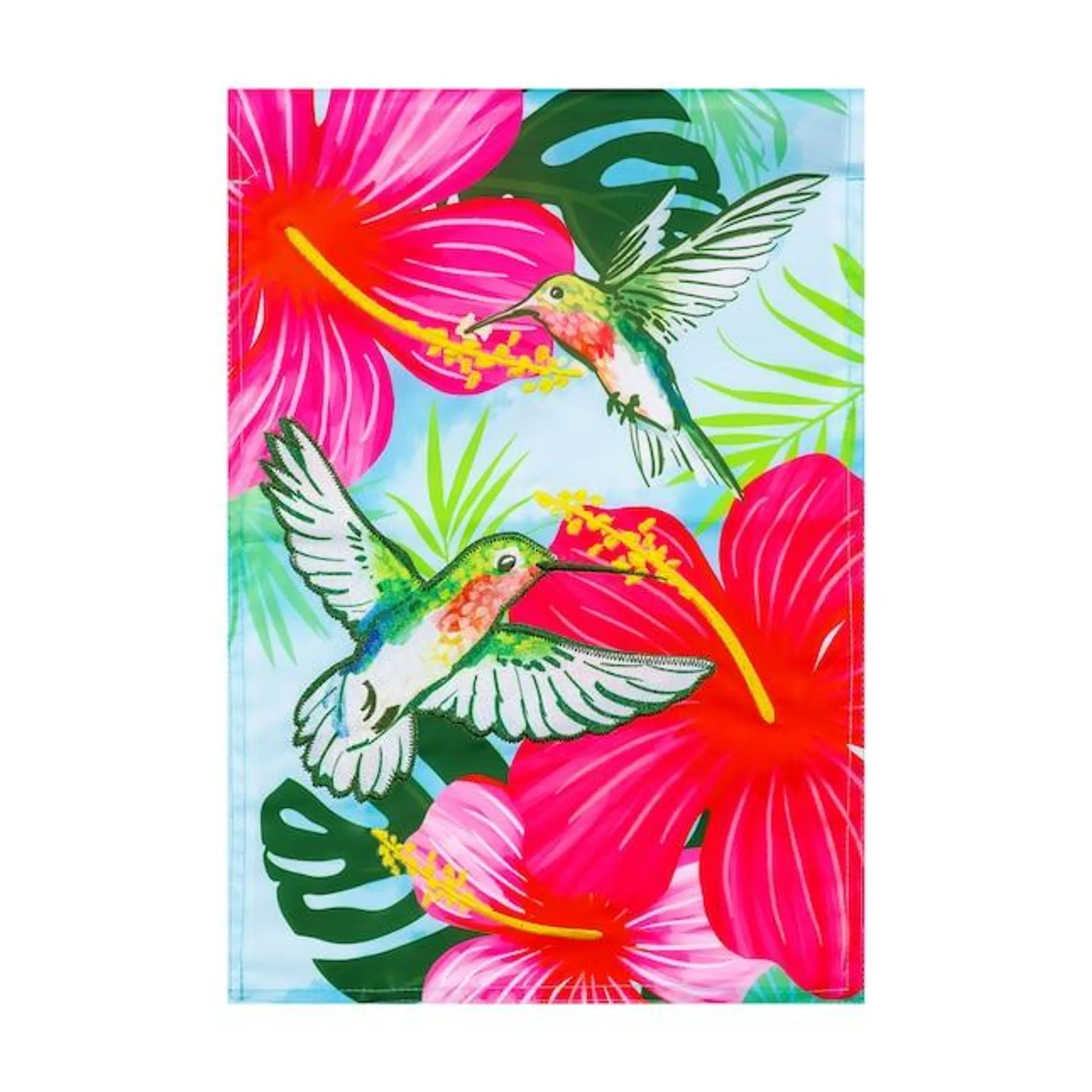 Style Selections 1-ft W x 1.5-ft H Summer Embroidered Garden flag