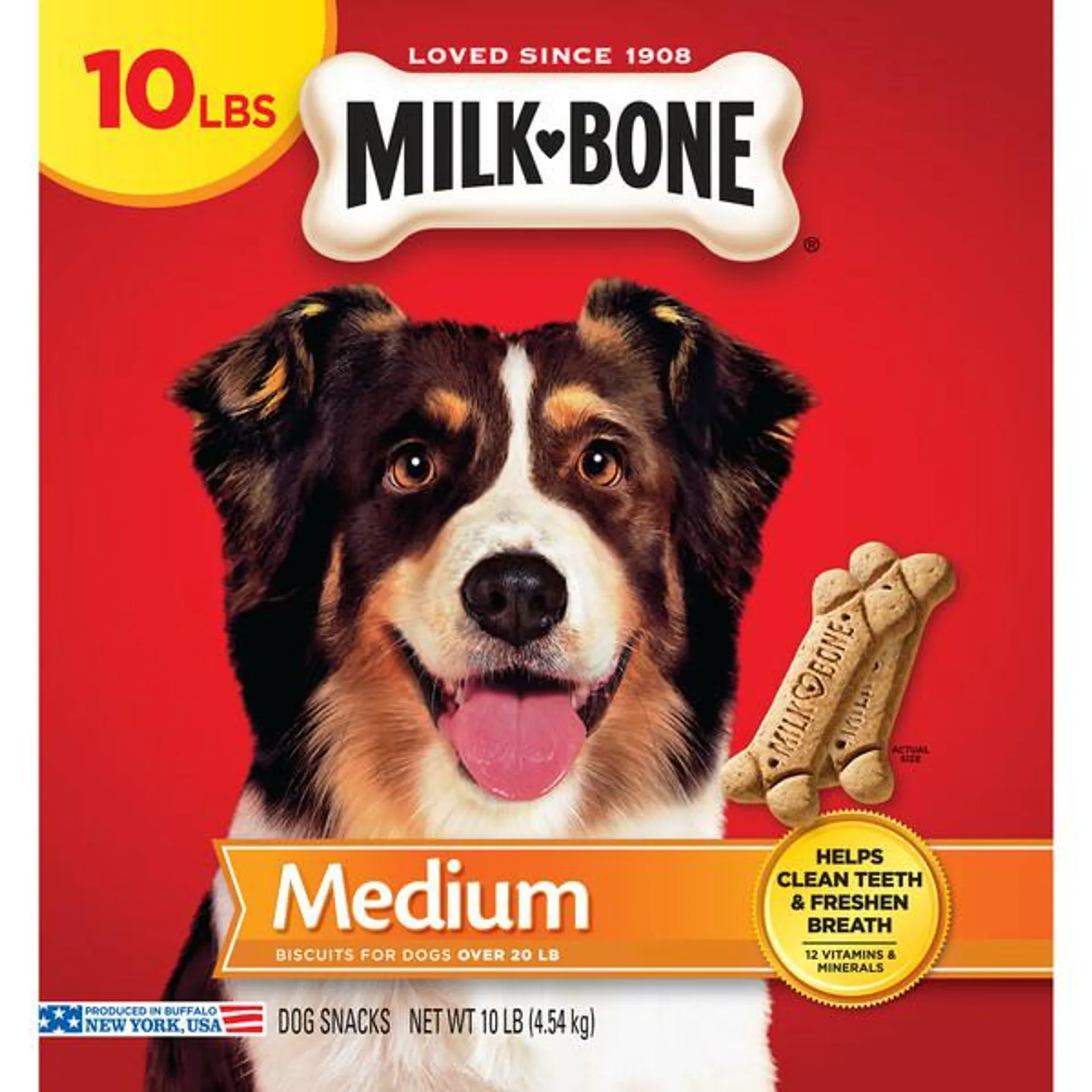 Milk-Bone Original Dog Treats for Medium Dogs, 10 Pounds