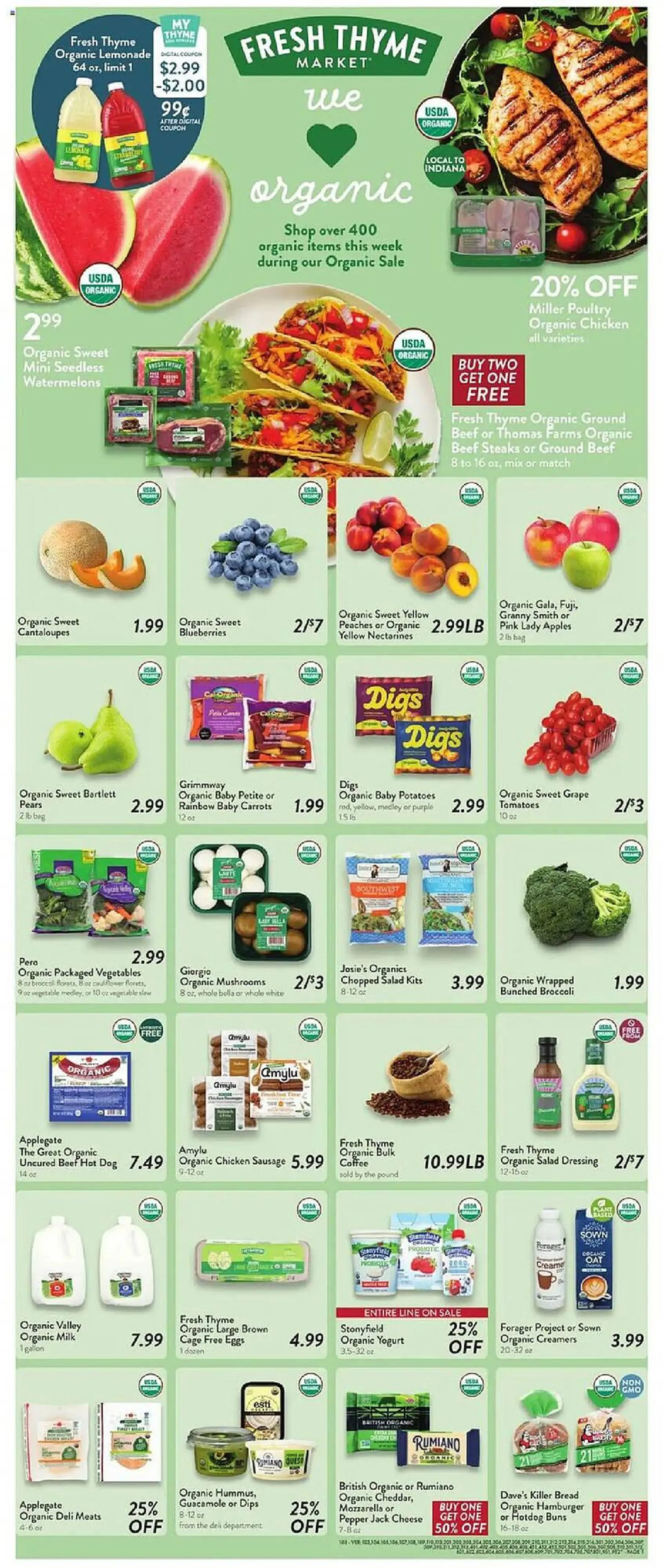 Weekly ad Fresh Thyme Weekly Ad from July 9 to July 16 2025 - Page 1