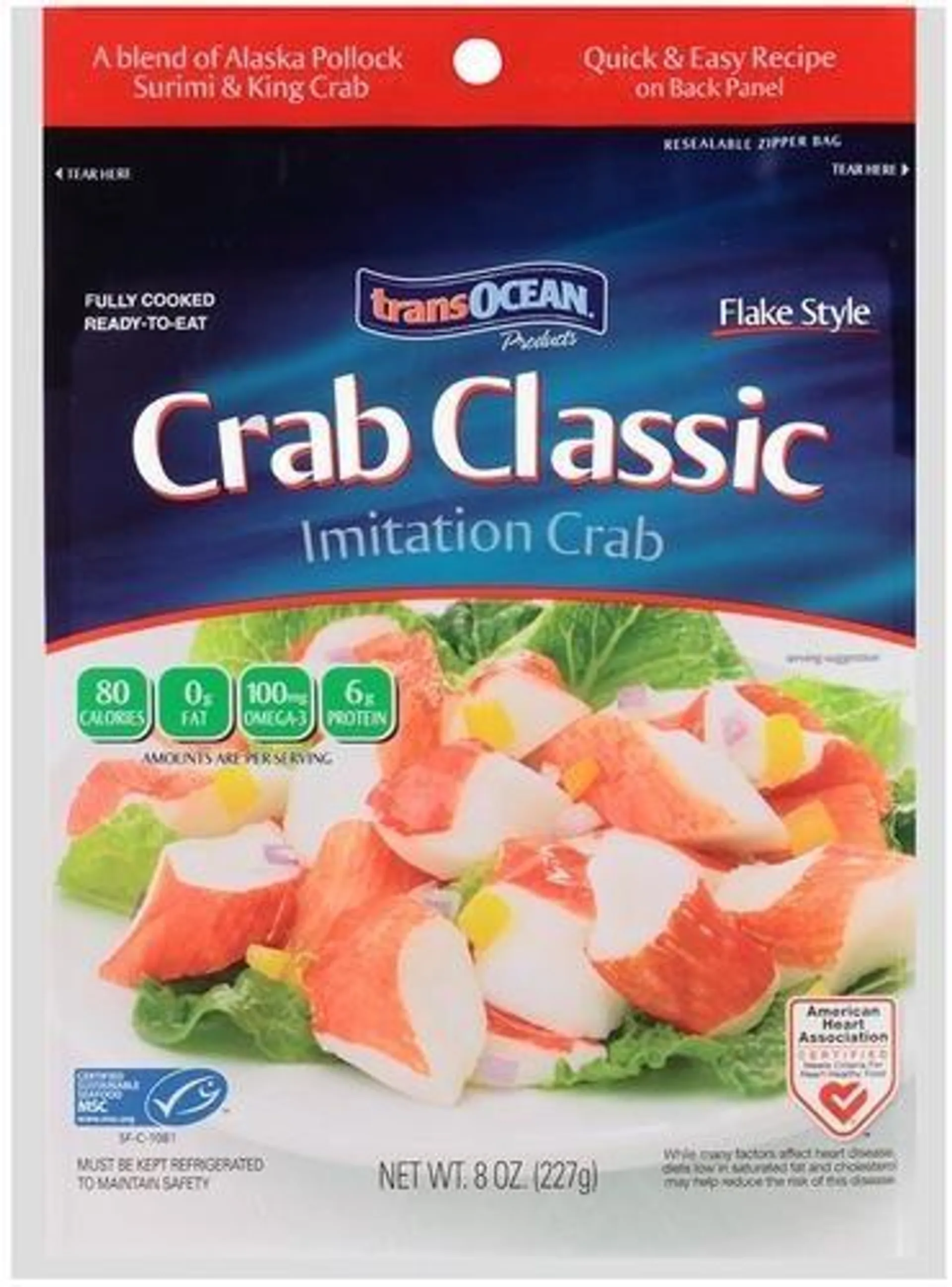 TRANS OC FRESH IMITATION CRAB FLAKES