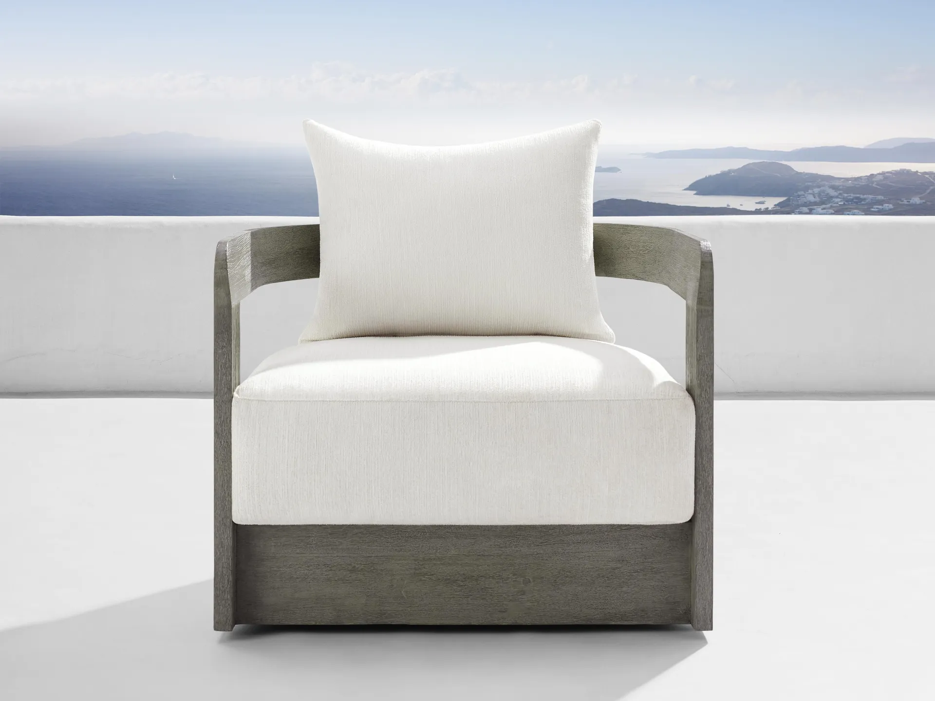 Milos Outdoor Swivel Chair