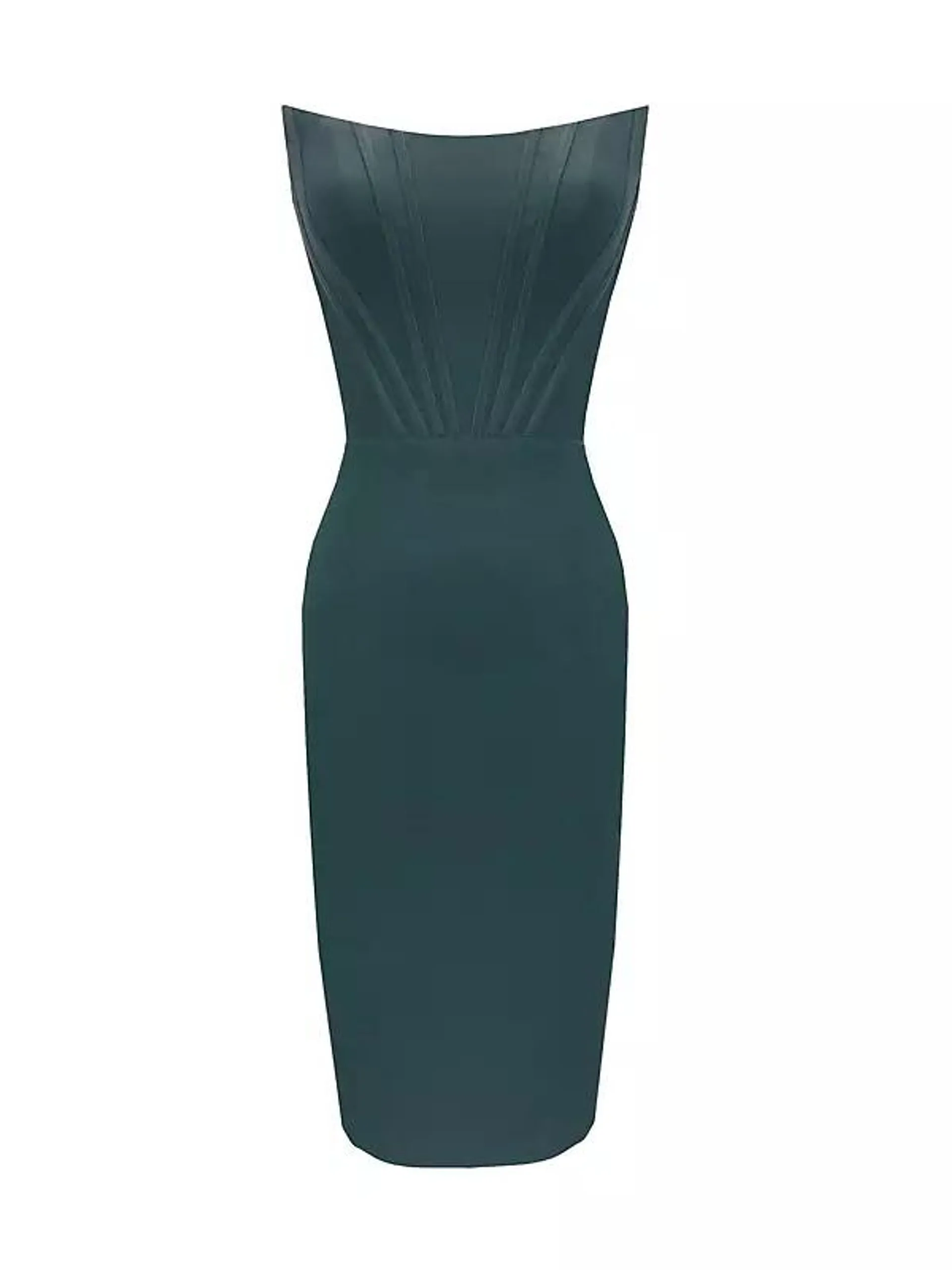 Cosette Strapless Body-Con Midi-Dress