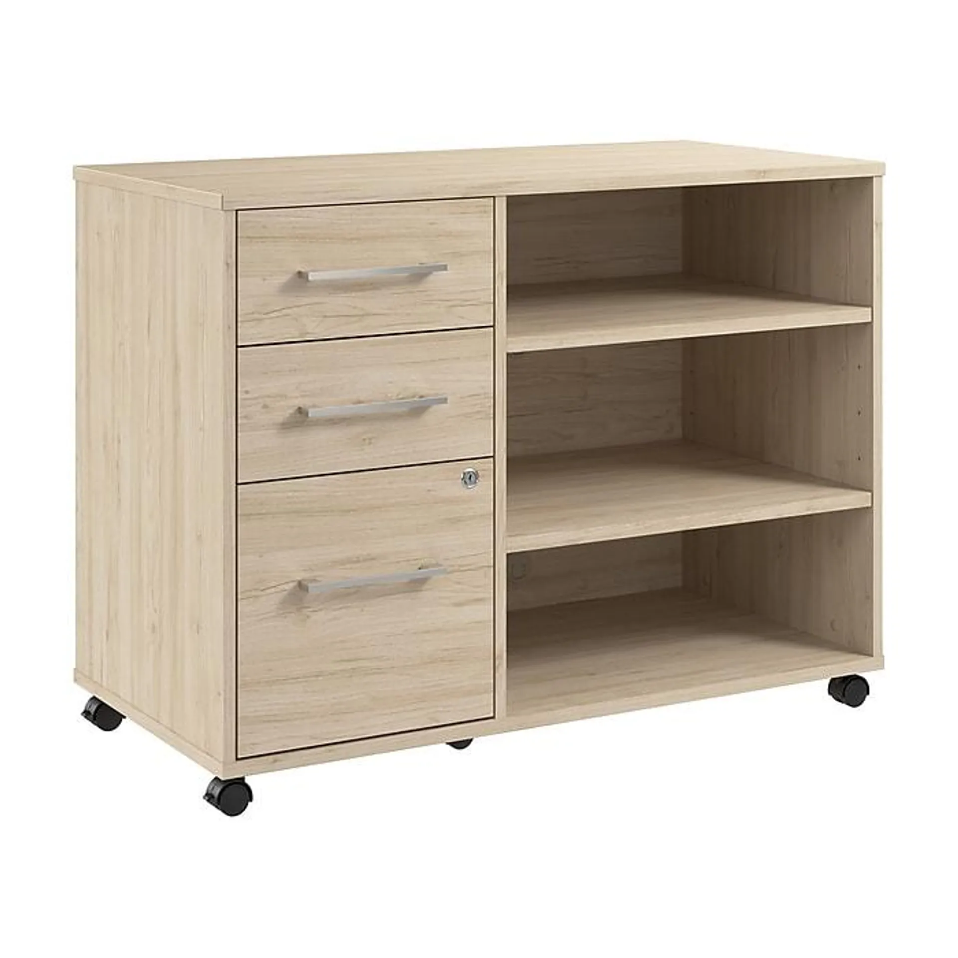 Bush Business Furniture Hustle Office Storage Cabinet with Wheels,