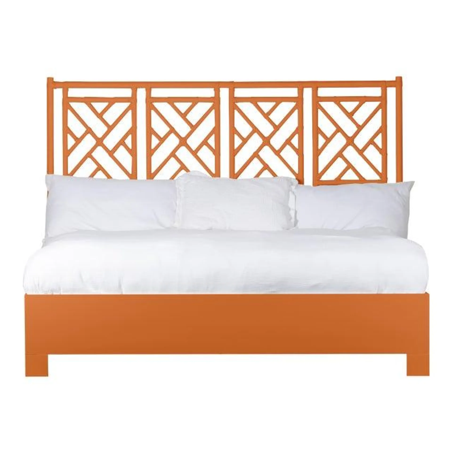 Chippendale Bed King - Orange