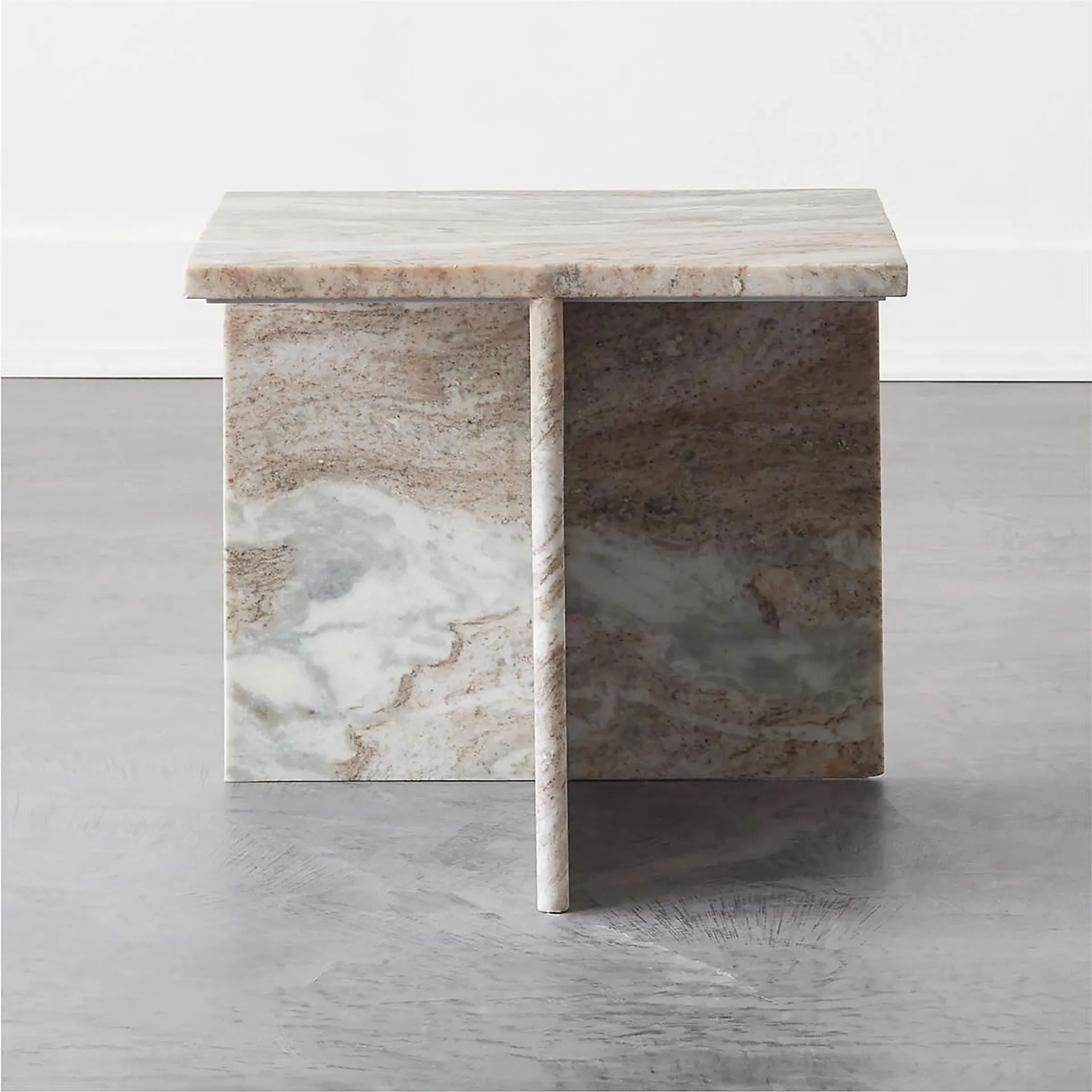 T Short Marble Side Table