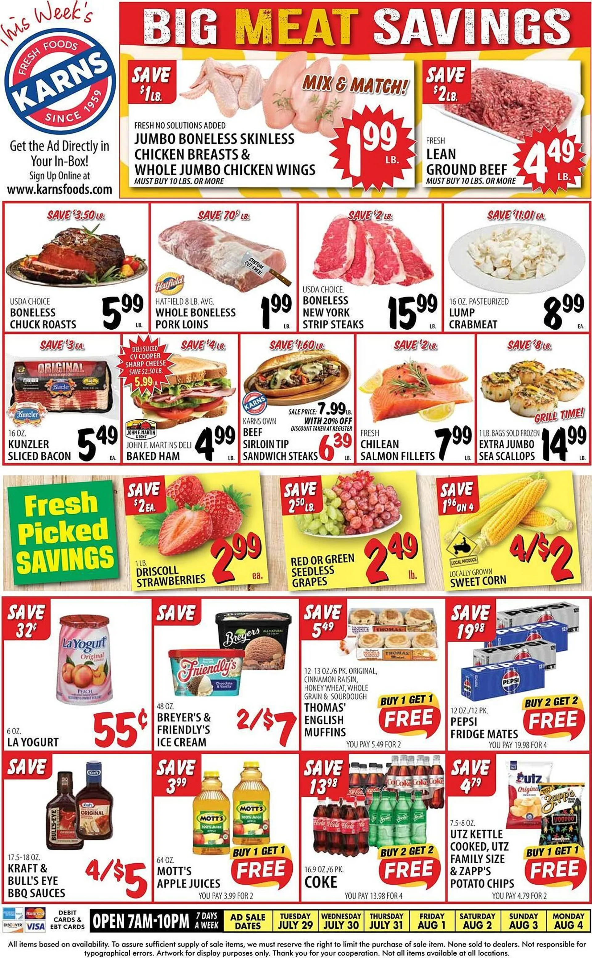 Weekly ad Karns Weekly Ad from July 29 to August 4 2025 - Page 1