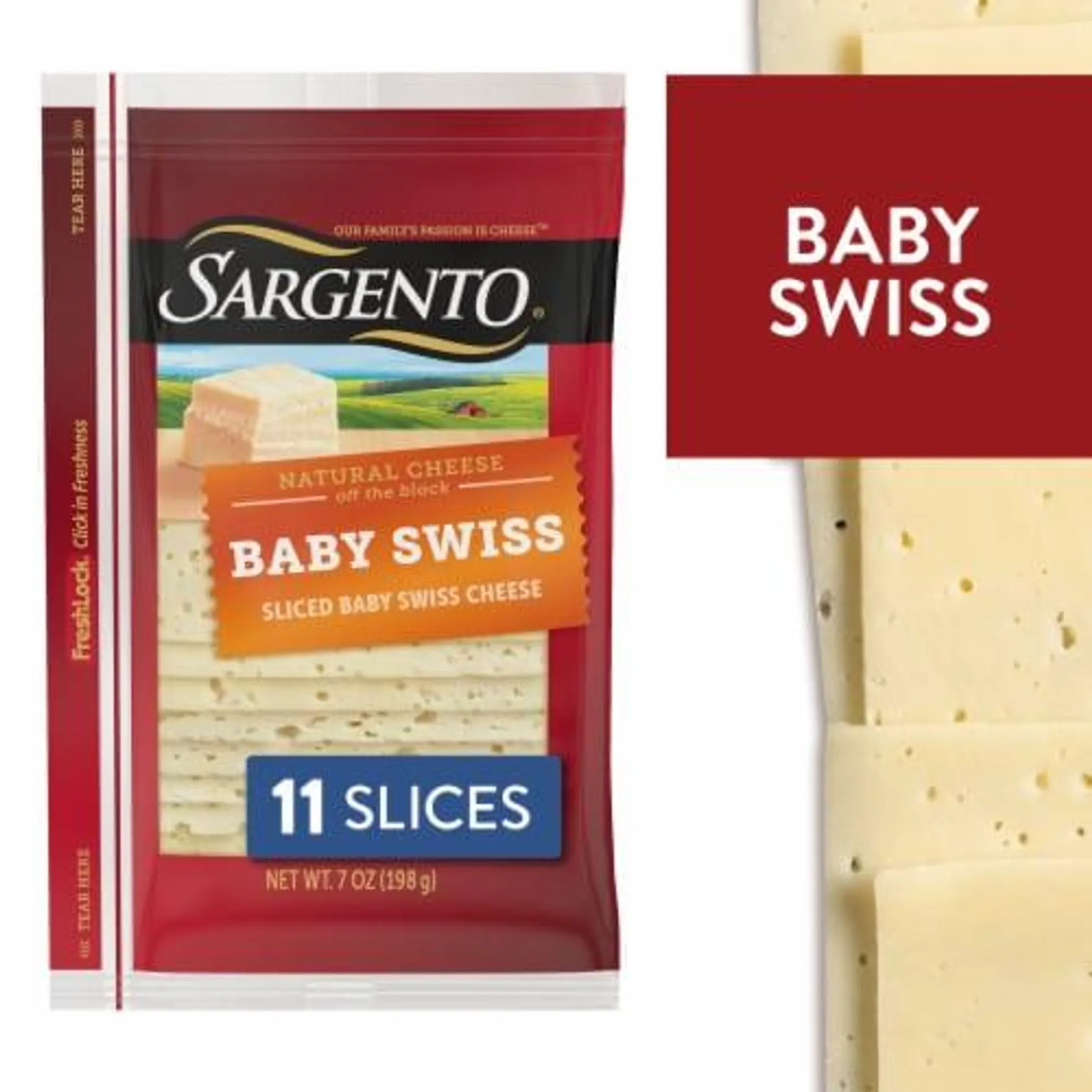 Sargento® Baby Swiss Sliced Cheese