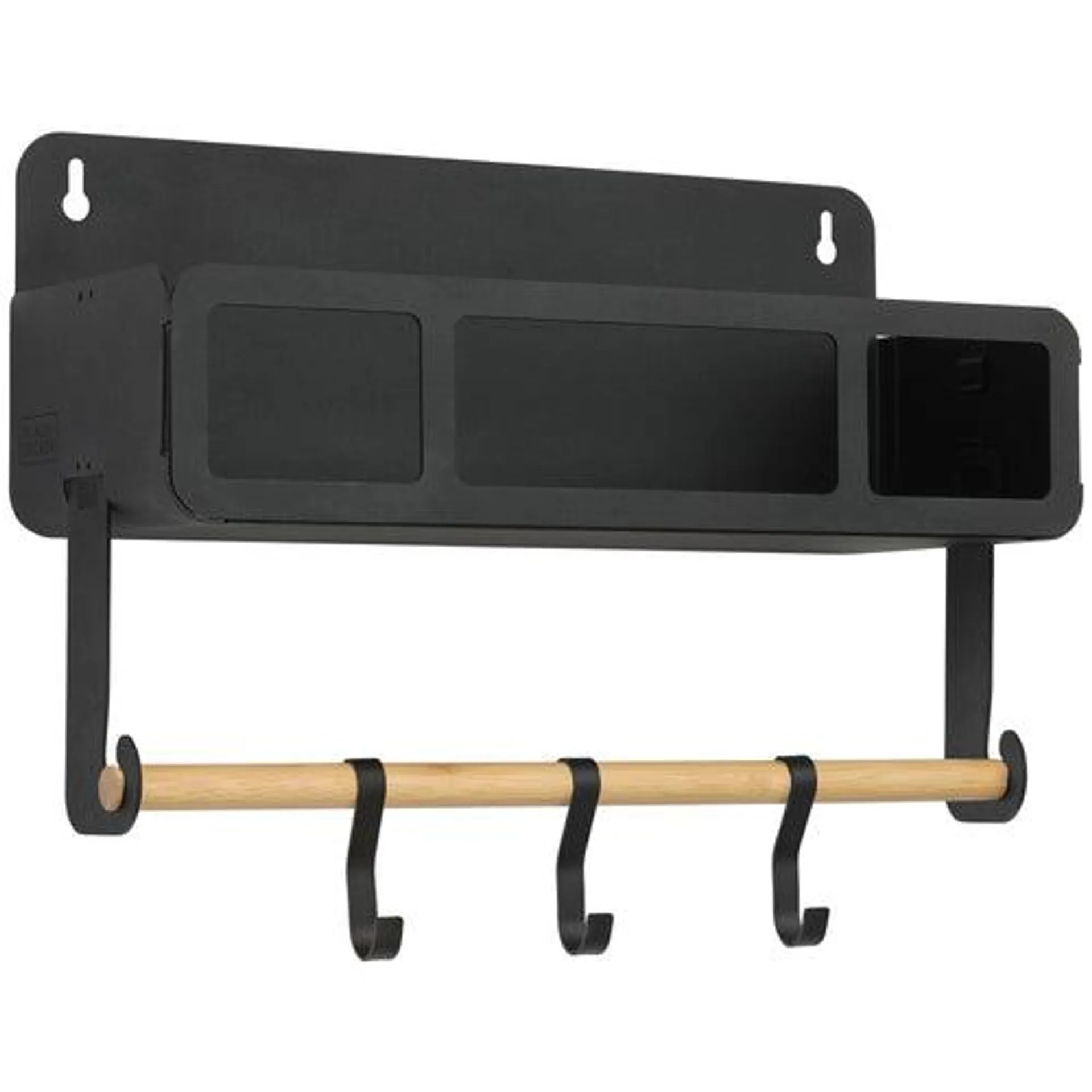 Black Hanging / Magnetic Rack System-Shelf W/Brackets