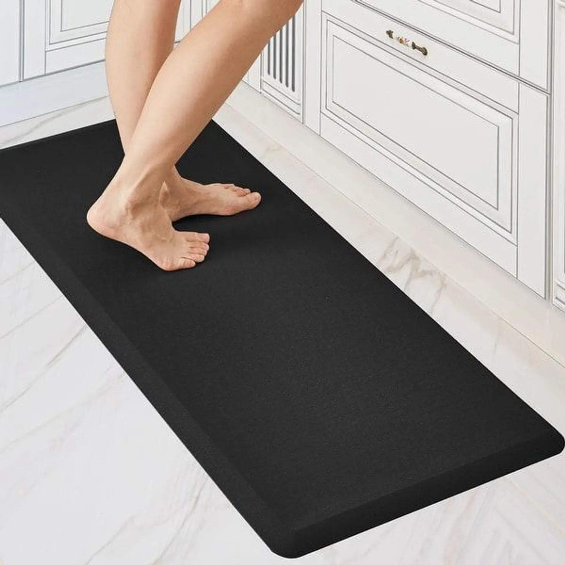 Anti-Fatigue Kitchen Mats Non Slip Foam Cushioned Rugs