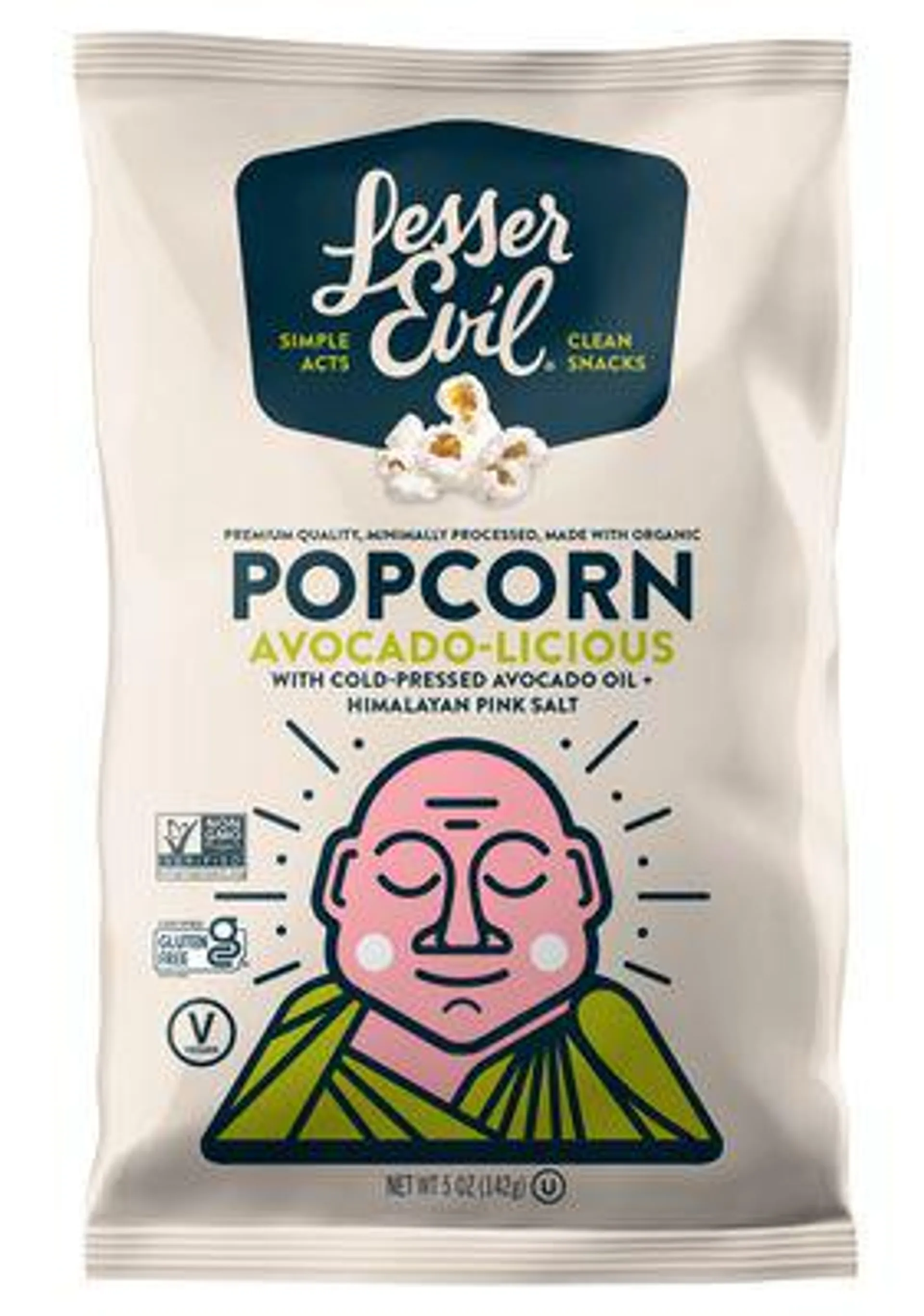 Lesser Evil Avocado-Licious Organic Popcorn
