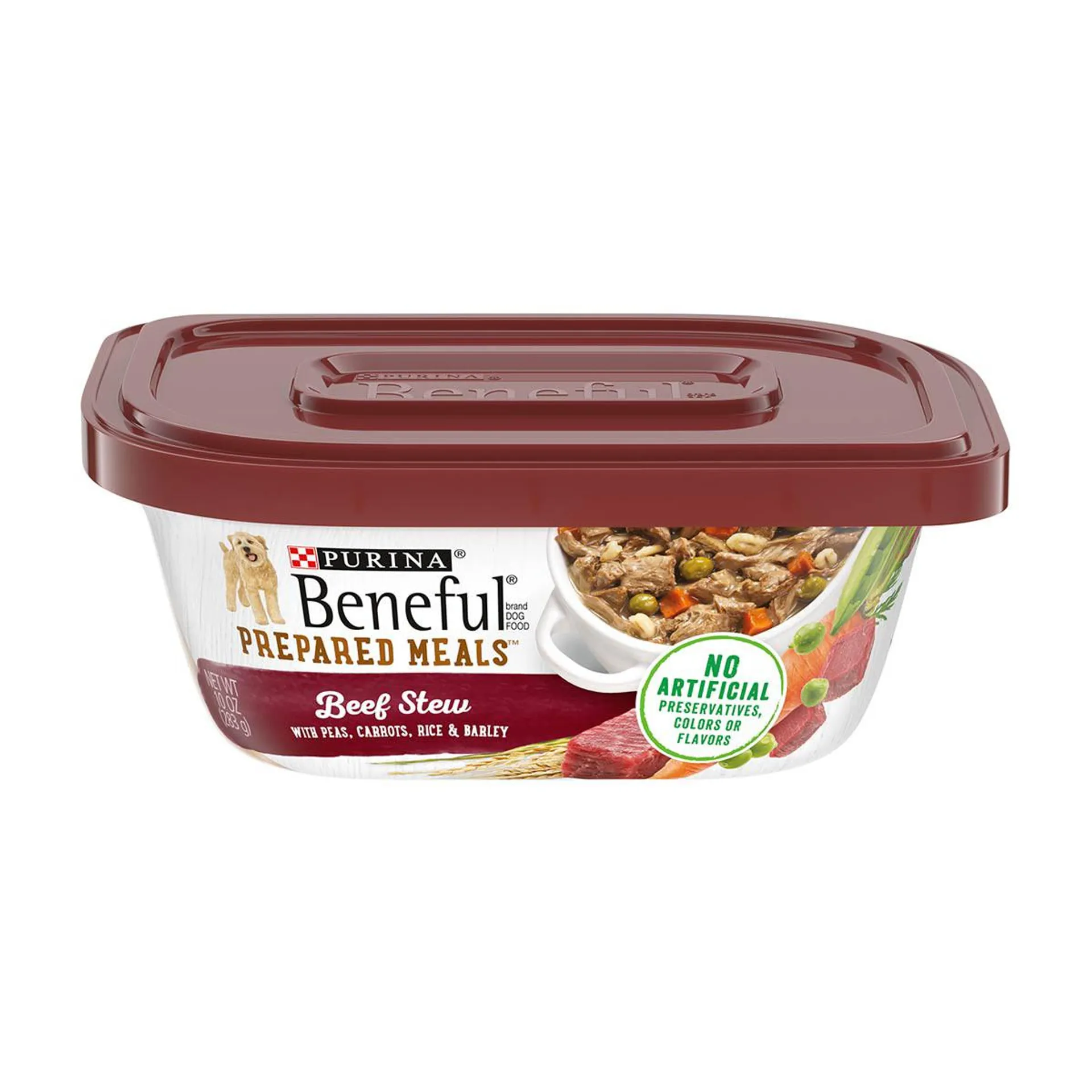 Purina Beneful Prepared Meals Beef Stew Wet Dog Food, 10 oz