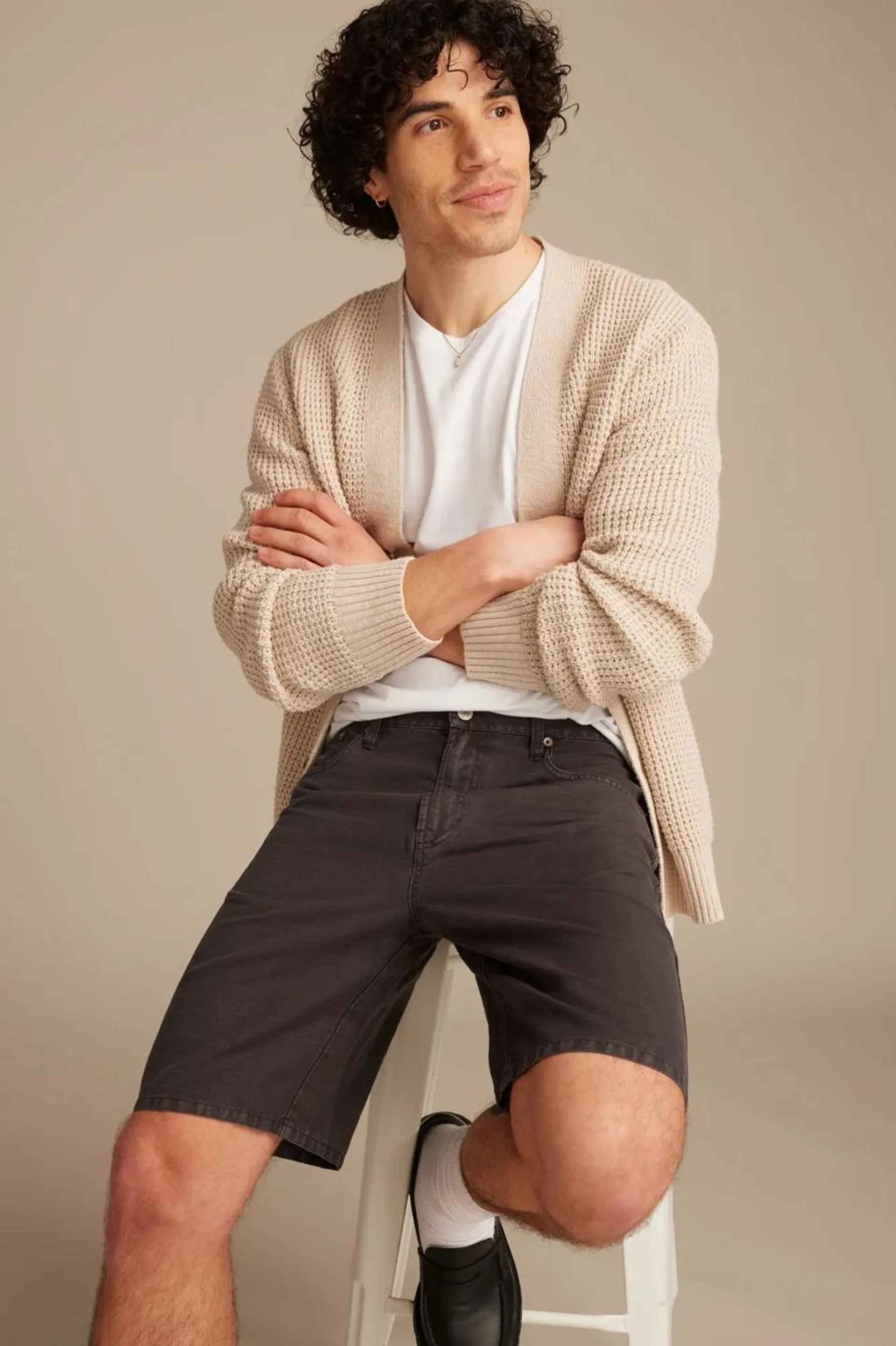 5 pocket linen short