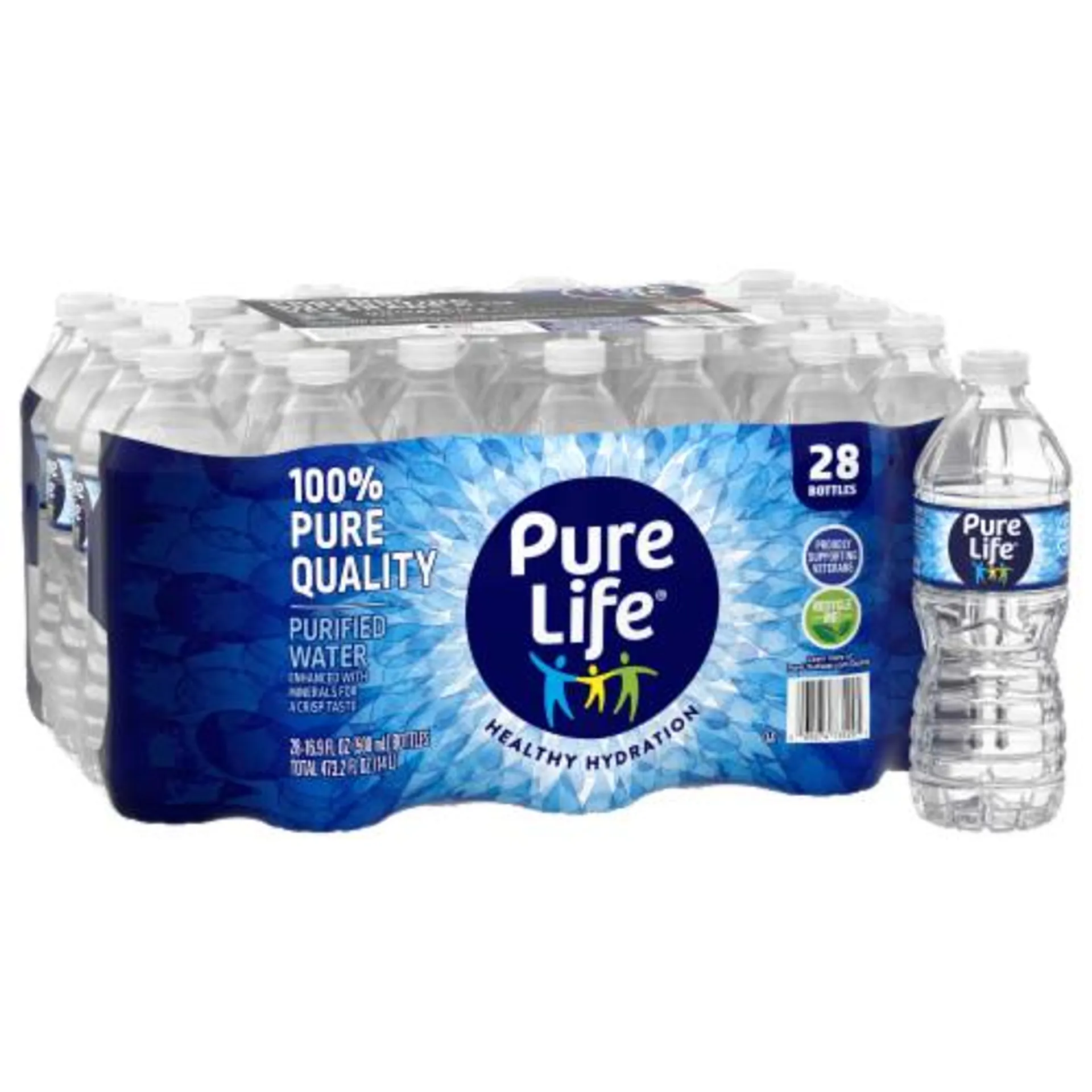 Pure Life Purified Water Bottle