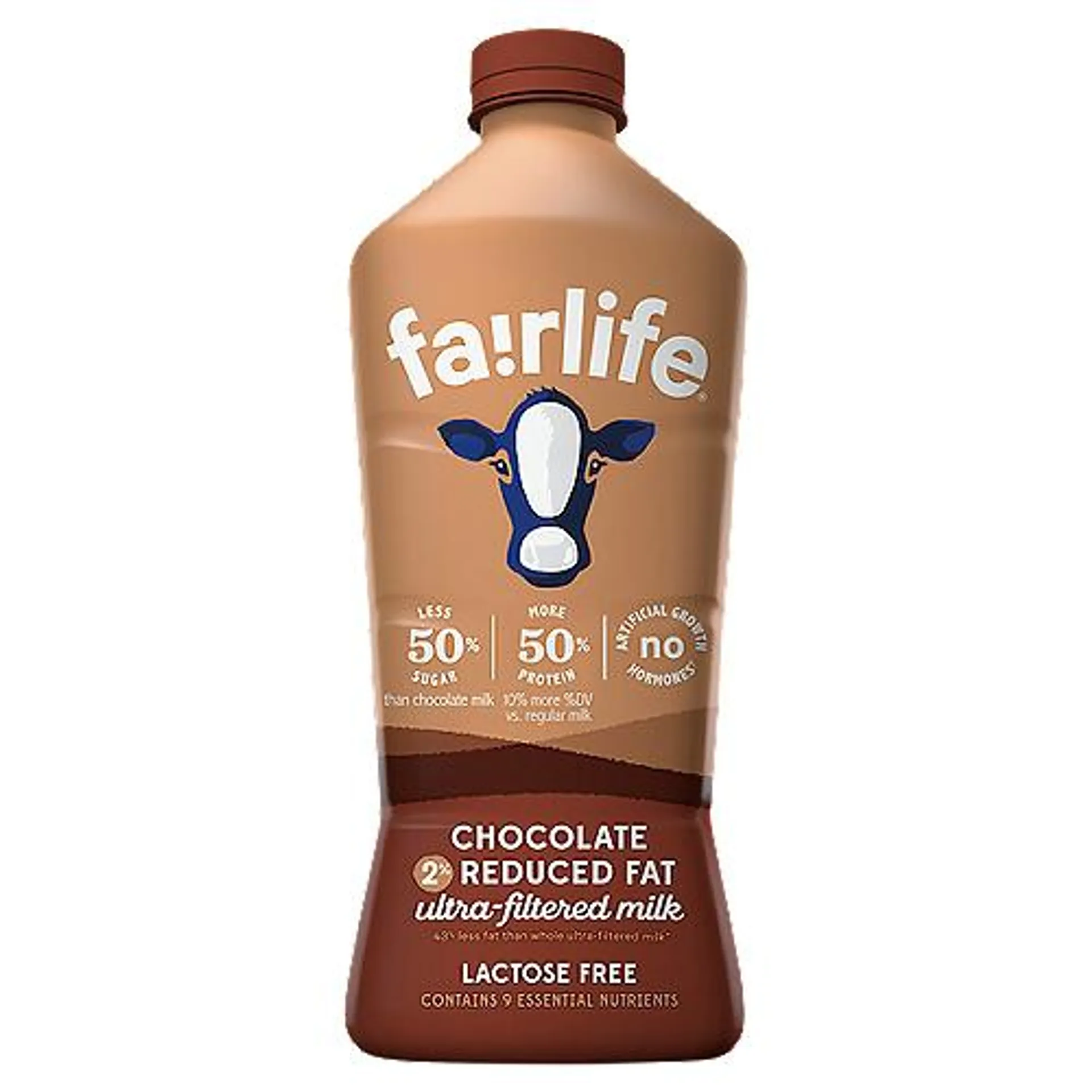 Fairlife UFM 2% Reduced Fat Chocolate-KO Bottle, 52 fl oz