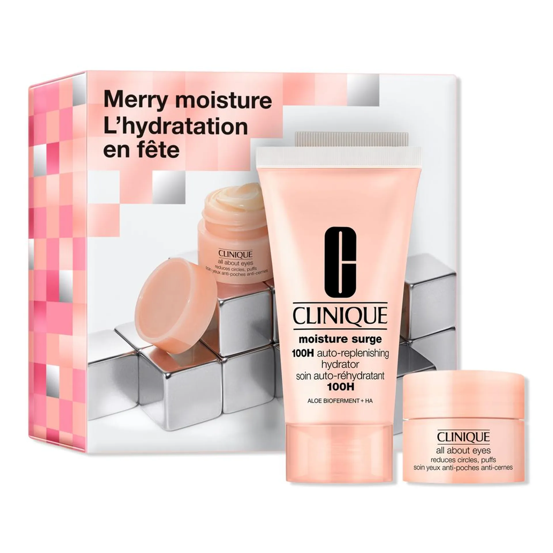 Merry Moisture Moisturizer + Eye Cream Skincare Holiday Gift Set