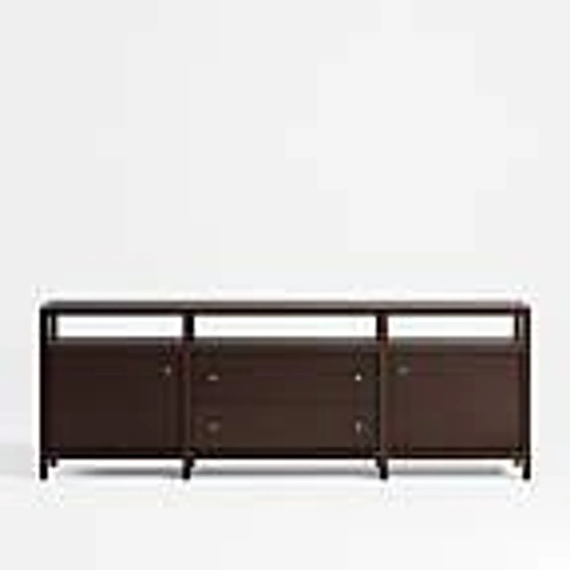 Keane Espresso Wood 86" Storage Media Console